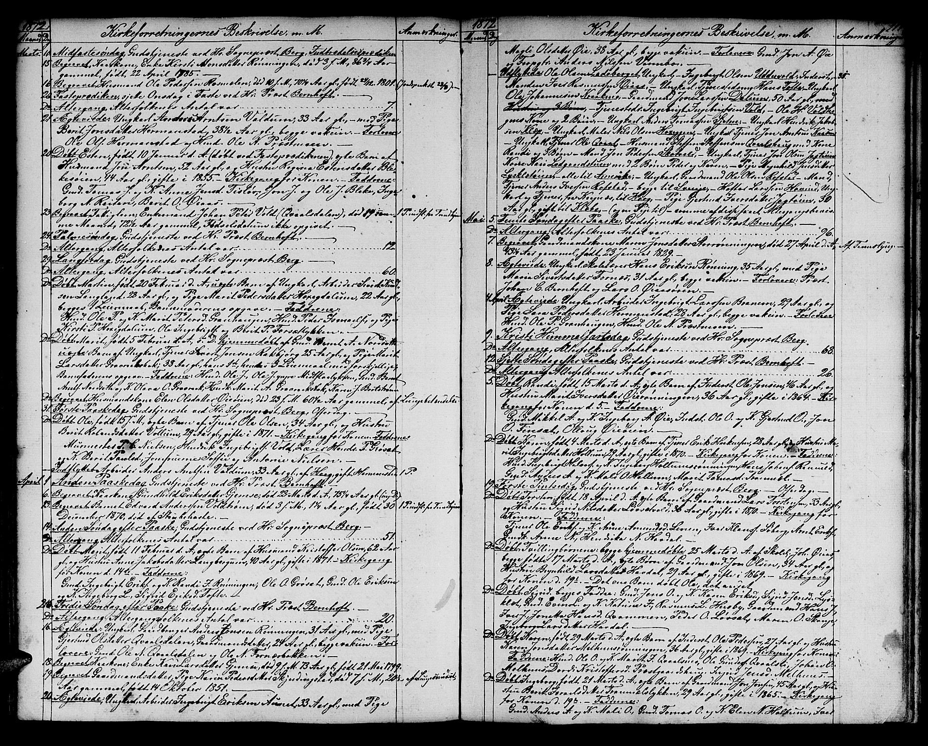Ministerialprotokoller, klokkerbøker og fødselsregistre - Sør-Trøndelag, SAT/A-1456/691/L1093: Parish register (copy) no. 691C04, 1852-1879, p. 111