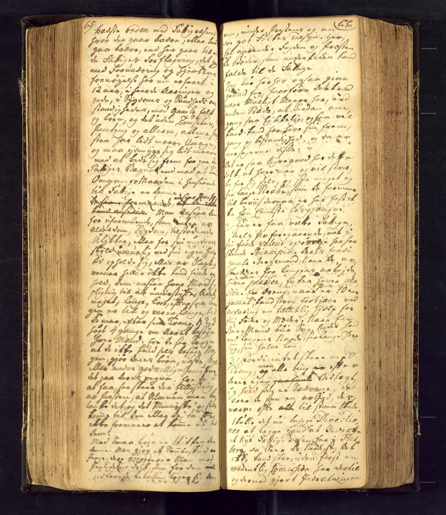 Flesberg kirkebøker, AV/SAKO-A-18/F/Fa/L0002: Parish register (official) no. I 2, 1726-1747, p. 65-66