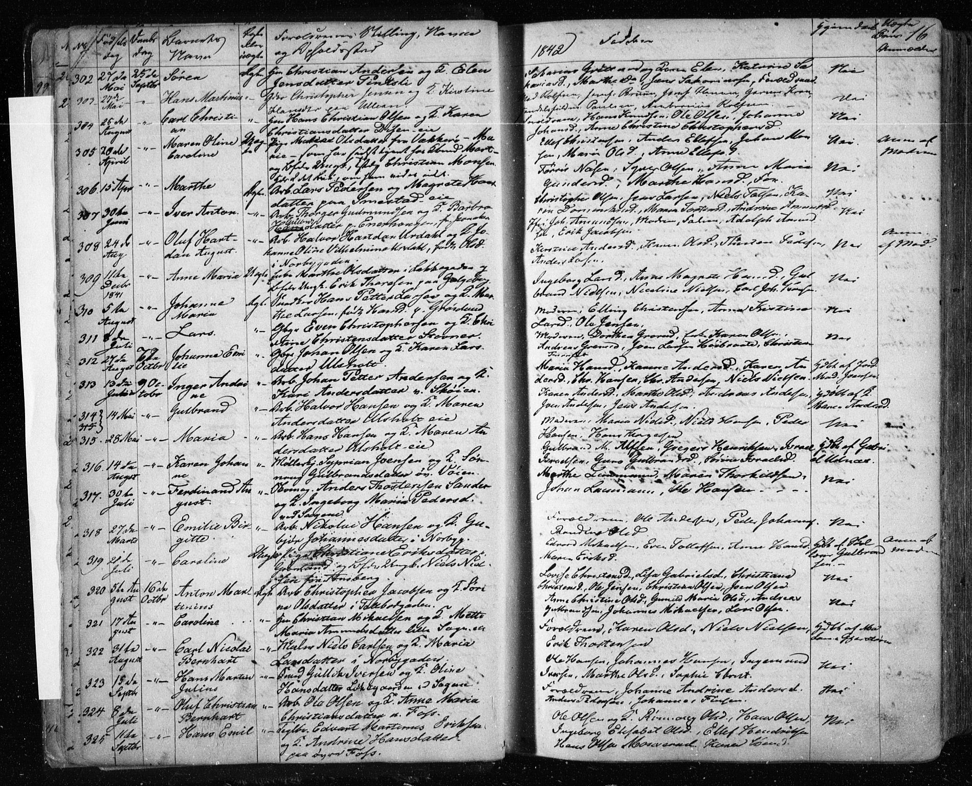 Aker prestekontor kirkebøker, SAO/A-10861/F/L0019: Parish register (official) no. 19, 1842-1852, p. 16