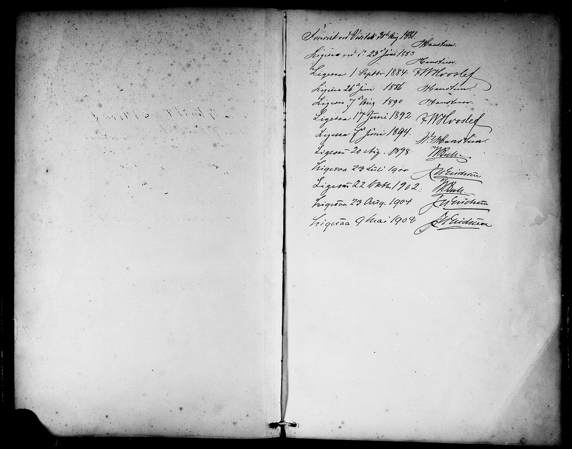 Kvam sokneprestembete, AV/SAB-A-76201/H/Hab: Parish register (copy) no. C 3, 1881-1905