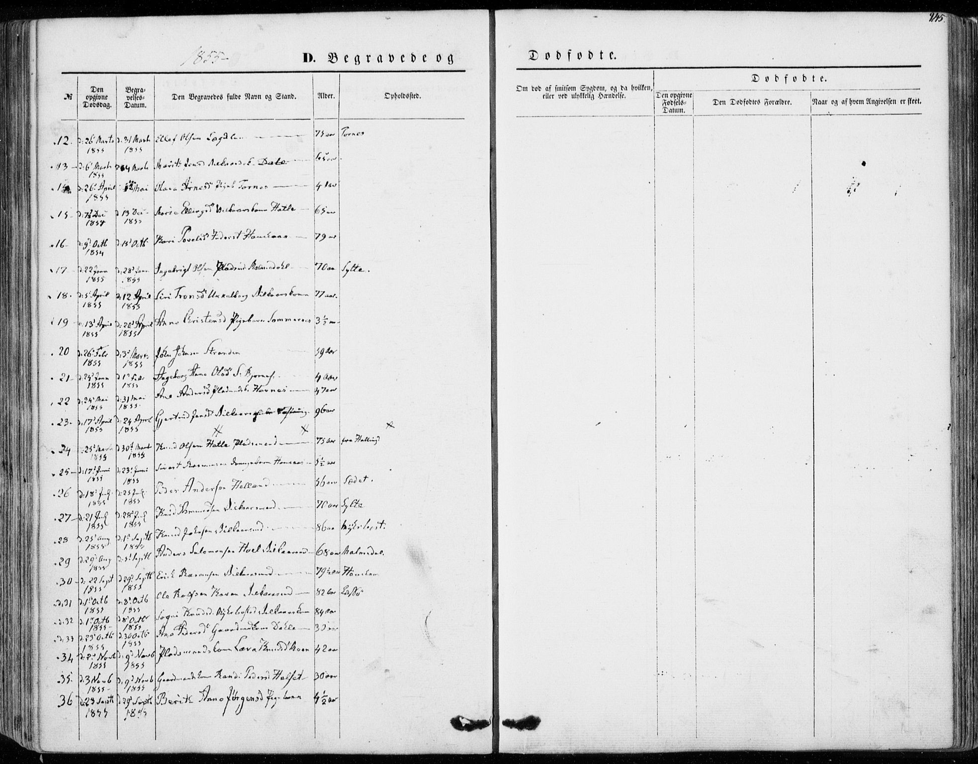 Ministerialprotokoller, klokkerbøker og fødselsregistre - Møre og Romsdal, SAT/A-1454/565/L0748: Parish register (official) no. 565A02, 1845-1872, p. 245