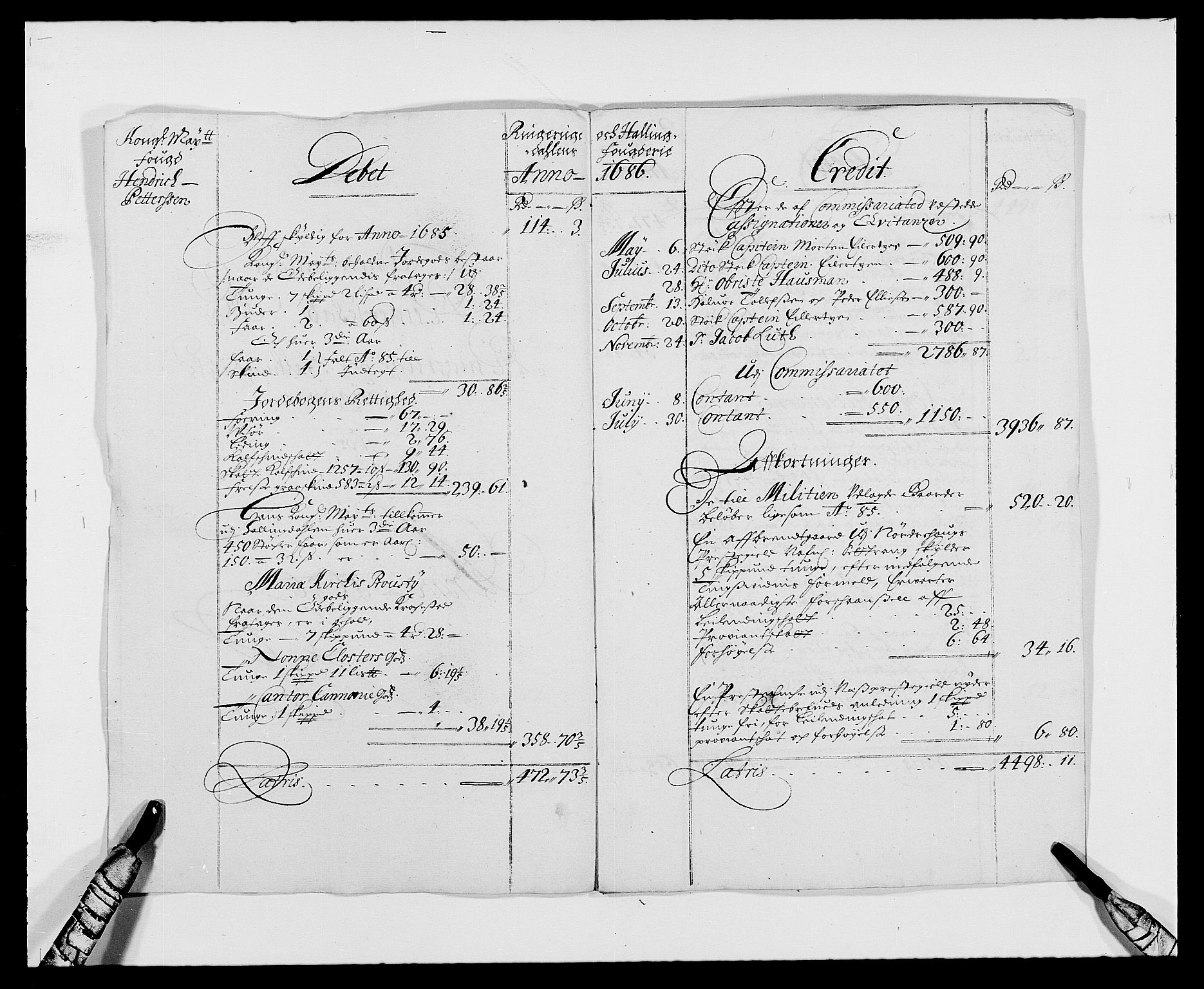 Rentekammeret inntil 1814, Reviderte regnskaper, Fogderegnskap, AV/RA-EA-4092/R21/L1446: Fogderegnskap Ringerike og Hallingdal, 1683-1686, p. 416