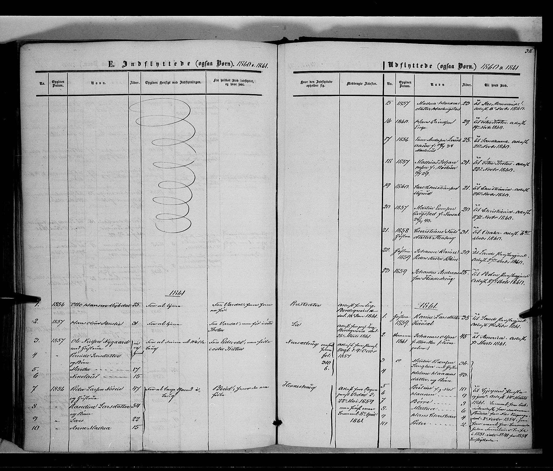 Vestre Toten prestekontor, SAH/PREST-108/H/Ha/Haa/L0006: Parish register (official) no. 6, 1856-1861, p. 316
