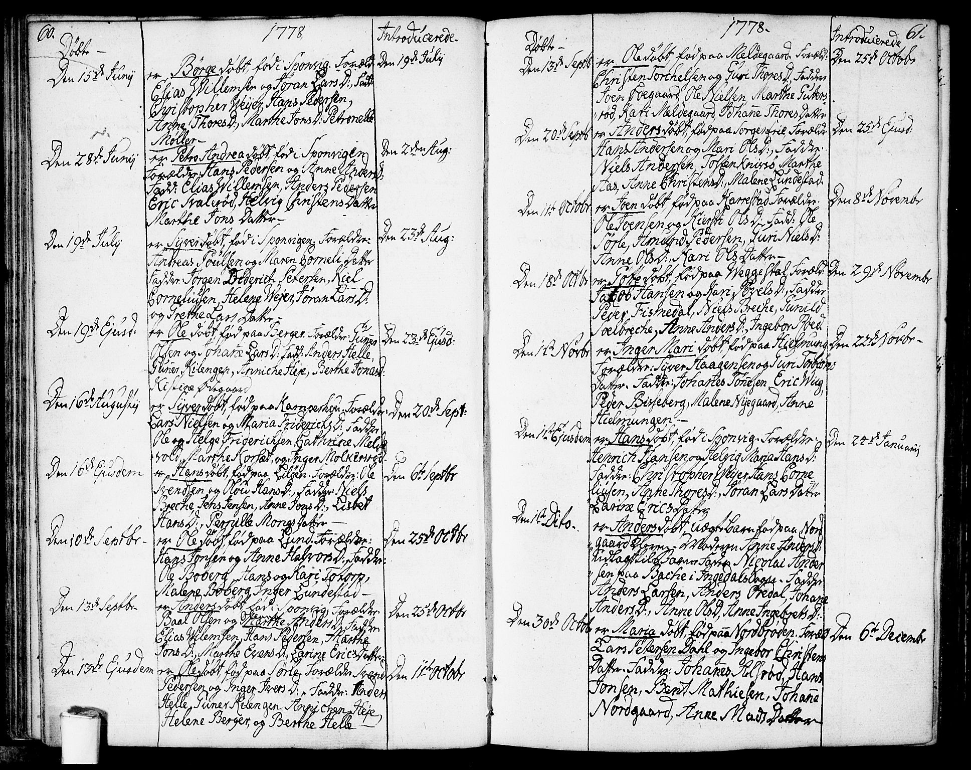 Berg prestekontor Kirkebøker, SAO/A-10902/F/Fa/L0001: Parish register (official) no. I 1, 1770-1814, p. 60-61
