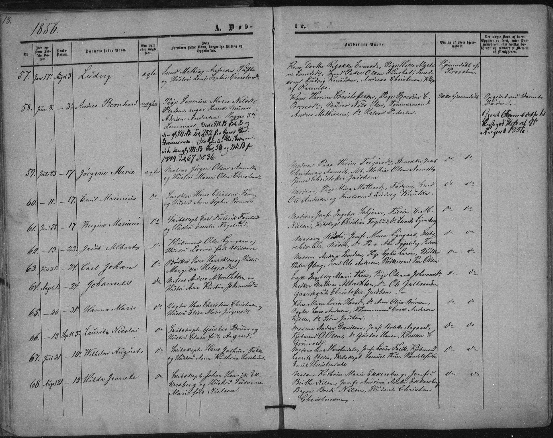 Tønsberg kirkebøker, SAKO/A-330/F/Fa/L0008: Parish register (official) no. I 8, 1855-1864, p. 18