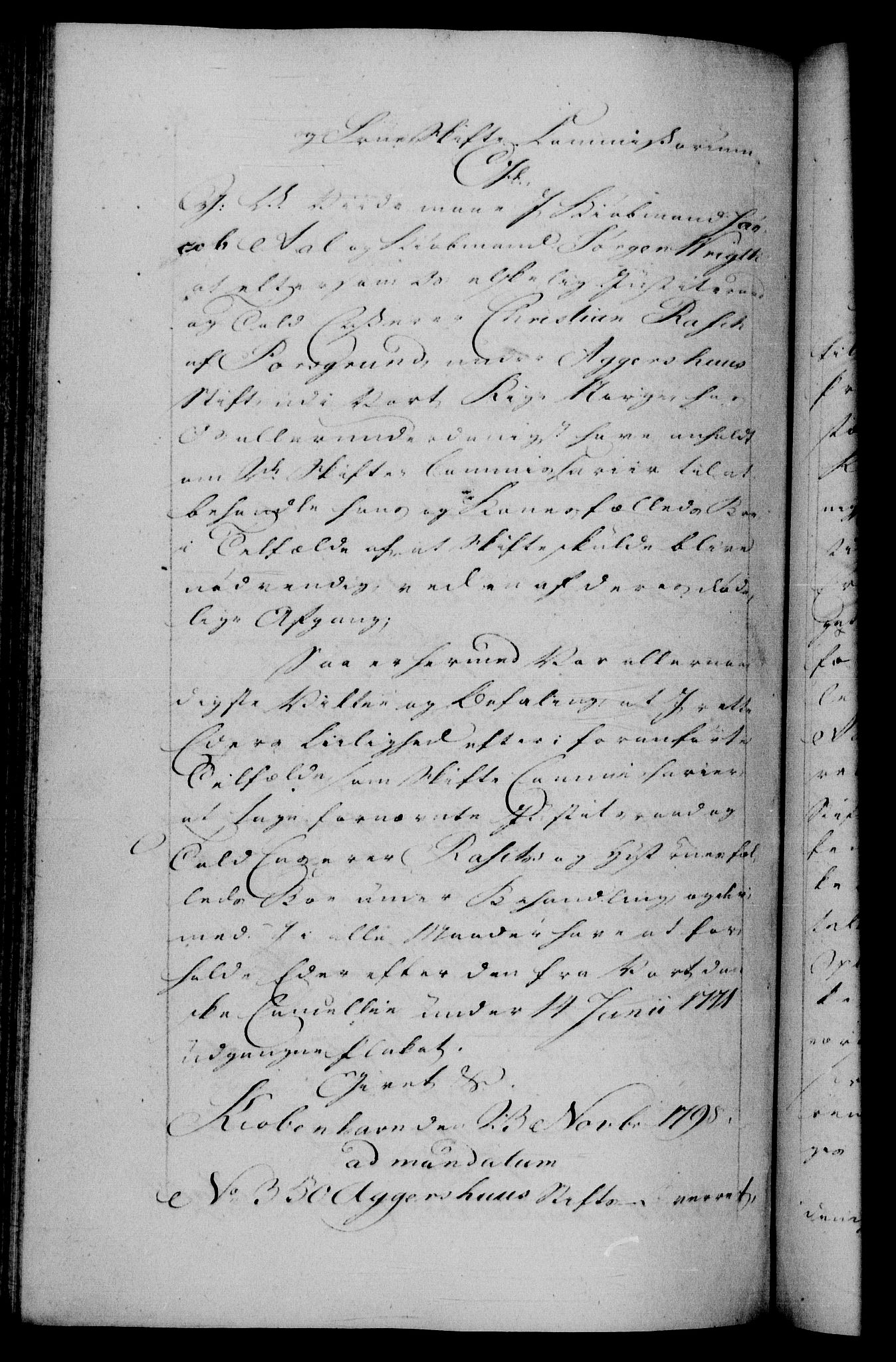 Danske Kanselli 1572-1799, AV/RA-EA-3023/F/Fc/Fca/Fcab/L0046: Norske tegnelser, 1797-1799, p. 386b