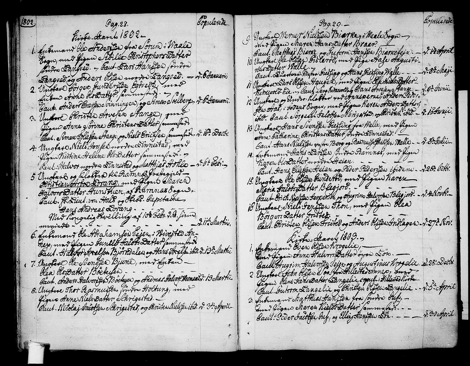 Ramnes kirkebøker, AV/SAKO-A-314/F/Fa/L0003: Parish register (official) no. I 3, 1790-1813, p. 28-29