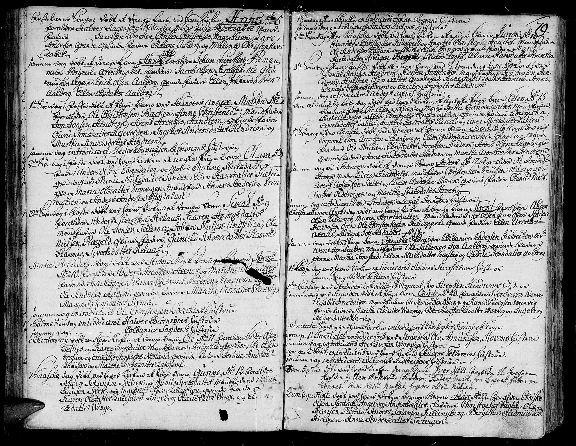Ministerialprotokoller, klokkerbøker og fødselsregistre - Nord-Trøndelag, SAT/A-1458/701/L0004: Parish register (official) no. 701A04, 1783-1816, p. 79