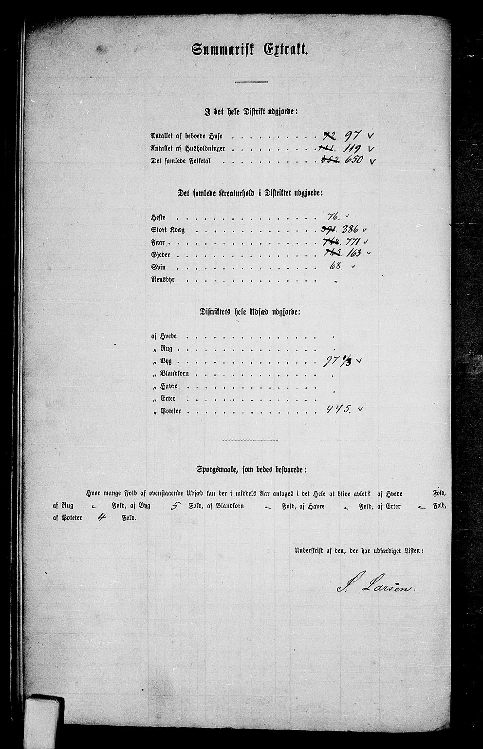 RA, 1865 census for Trondenes, 1865, p. 166