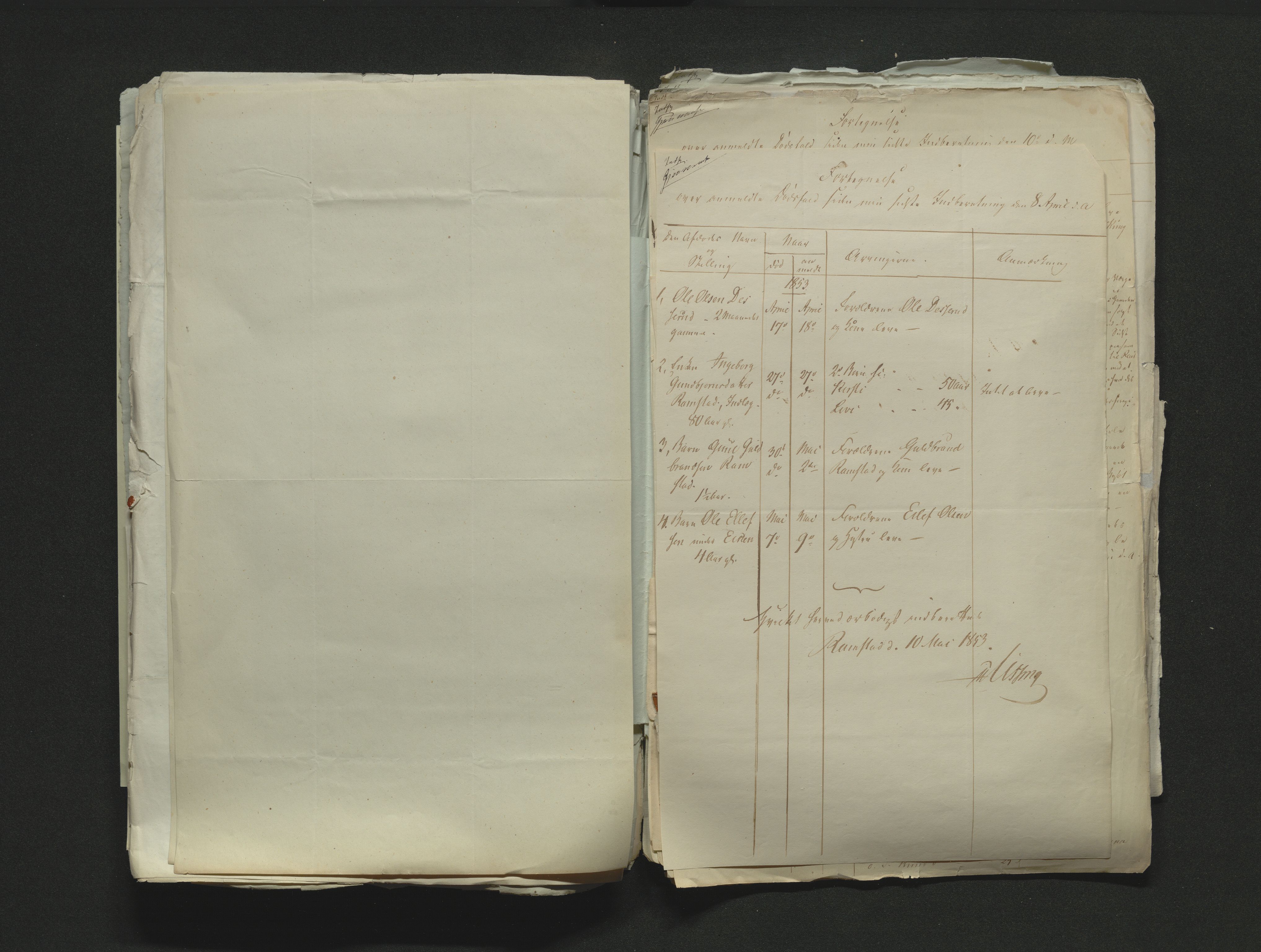 Eiker, Modum og Sigdal sorenskriveri, AV/SAKO-A-123/H/Ha/Hab/L0008: Dødsfallsmeldinger, 1850-1853