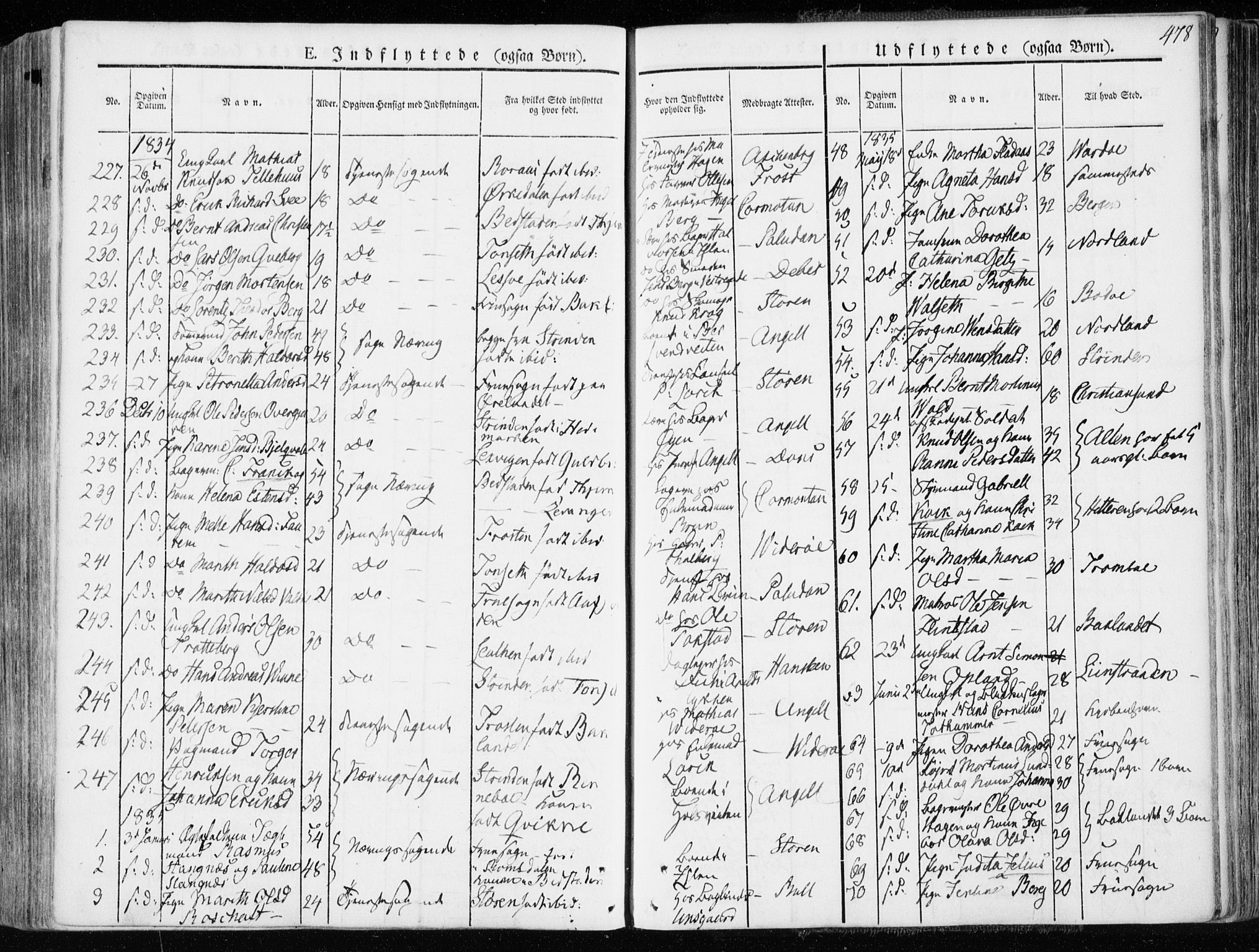 Ministerialprotokoller, klokkerbøker og fødselsregistre - Sør-Trøndelag, AV/SAT-A-1456/601/L0047: Parish register (official) no. 601A15, 1831-1839, p. 478