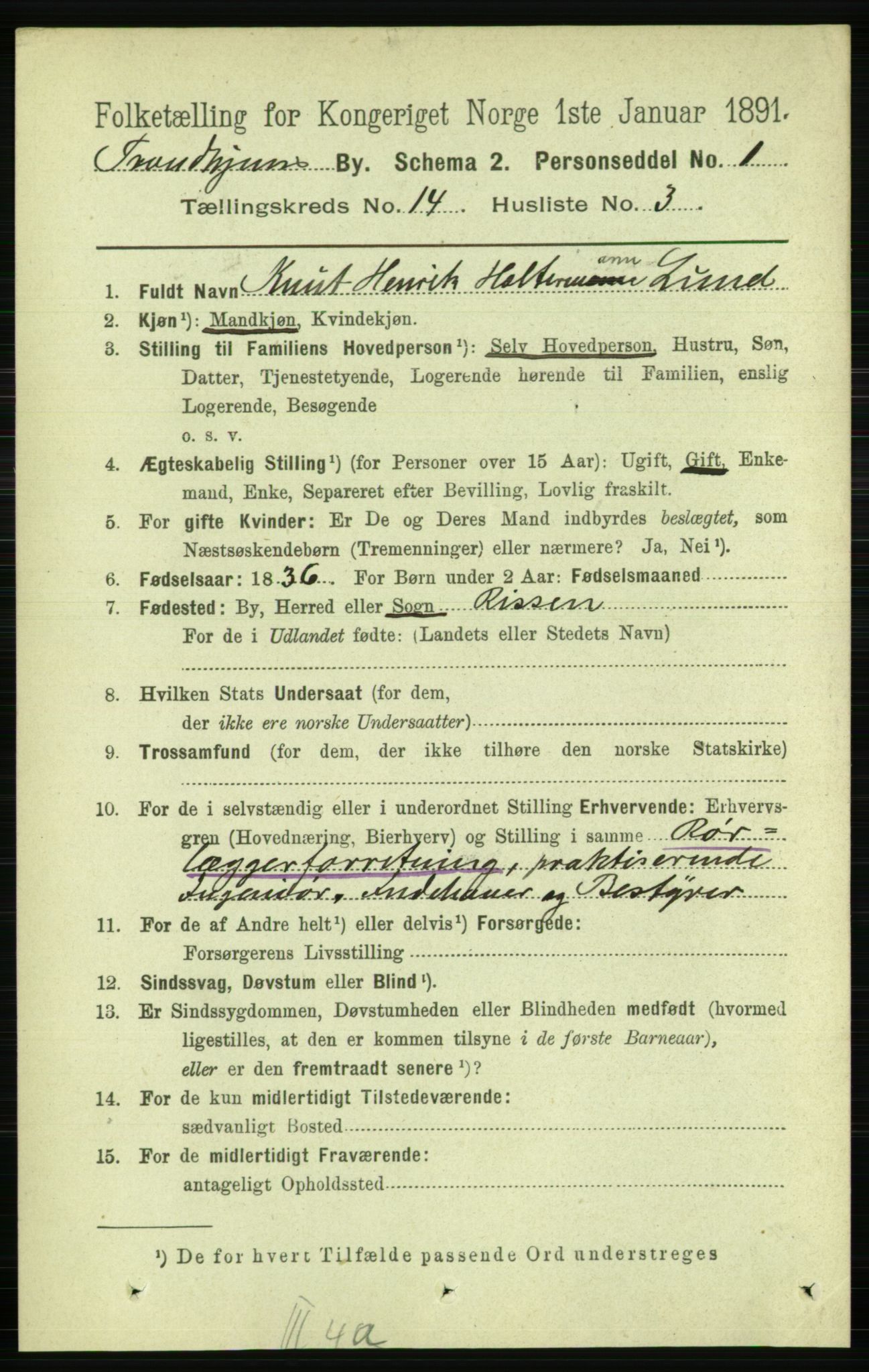 RA, 1891 census for 1601 Trondheim, 1891, p. 10920