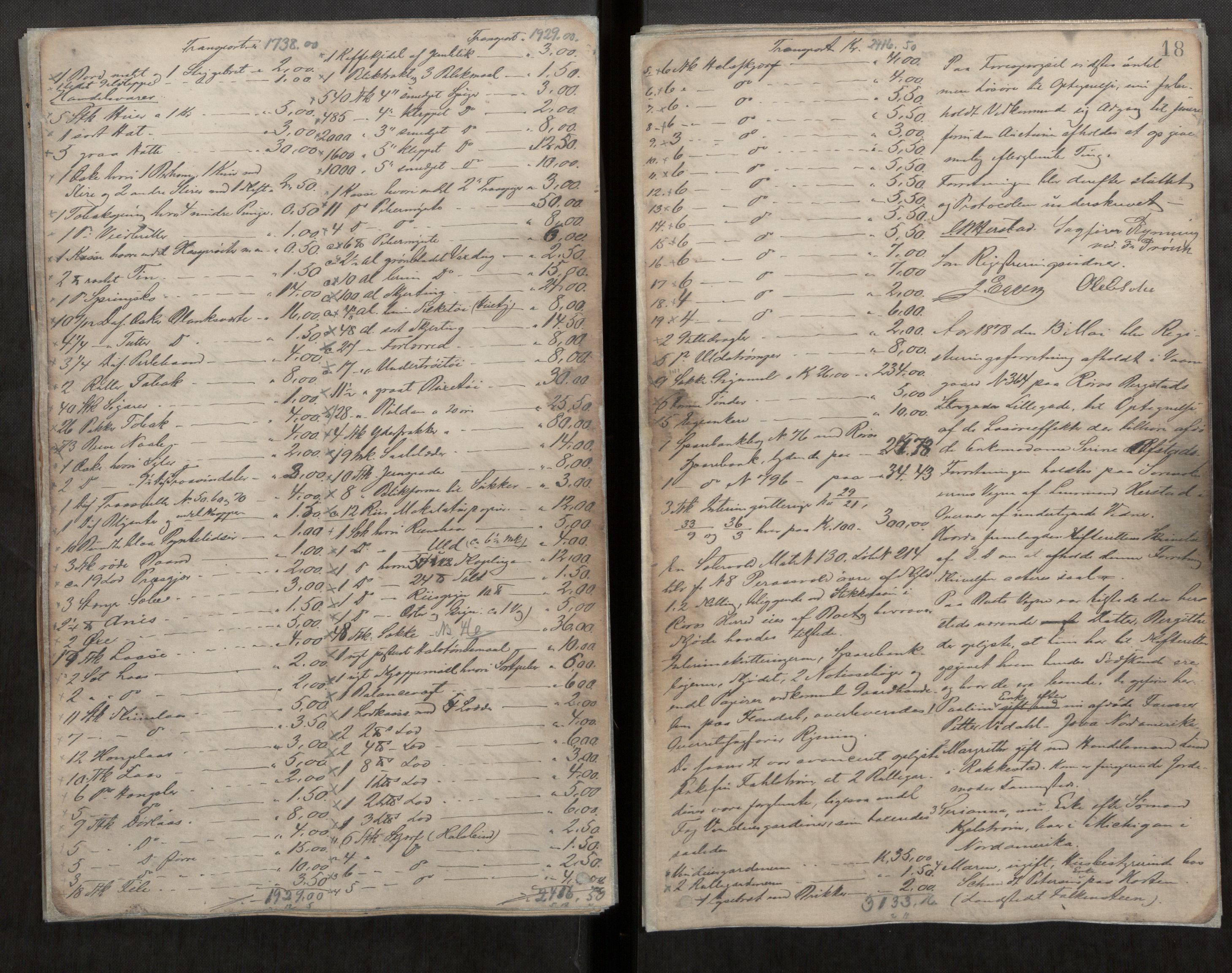 Røros sorenskriveri, AV/SAT-A-0023/3/3Ca/L0002: Skifteregistreringsprotokoll, 1876-1885, p. 18