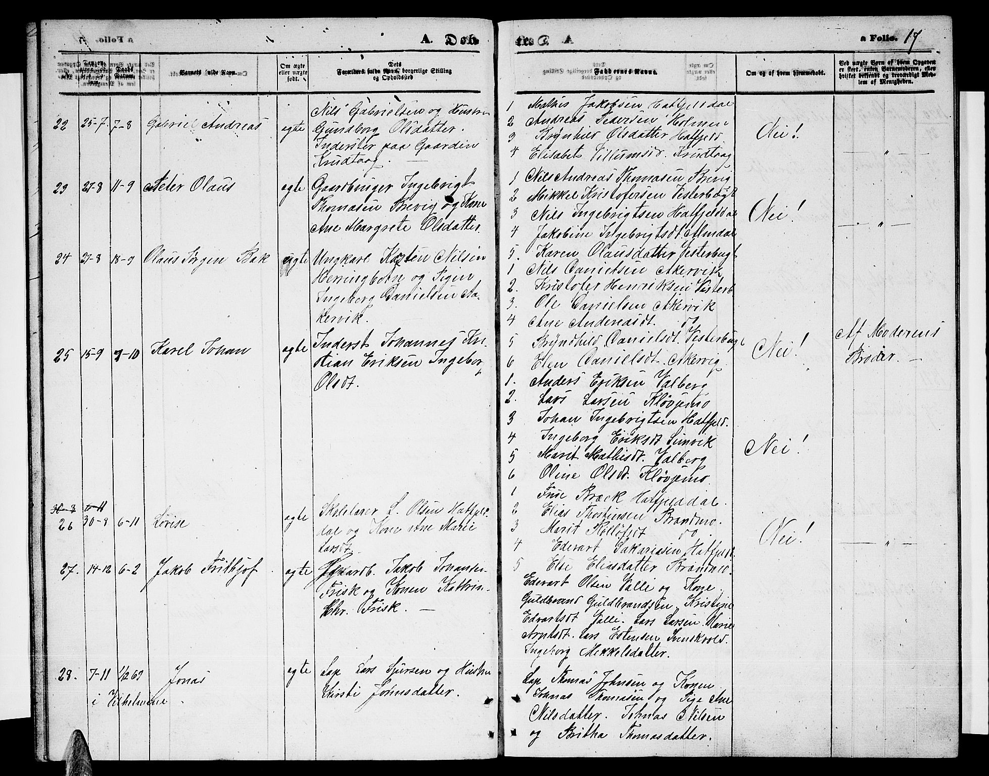 Ministerialprotokoller, klokkerbøker og fødselsregistre - Nordland, AV/SAT-A-1459/823/L0329: Parish register (copy) no. 823C01, 1865-1878, p. 17