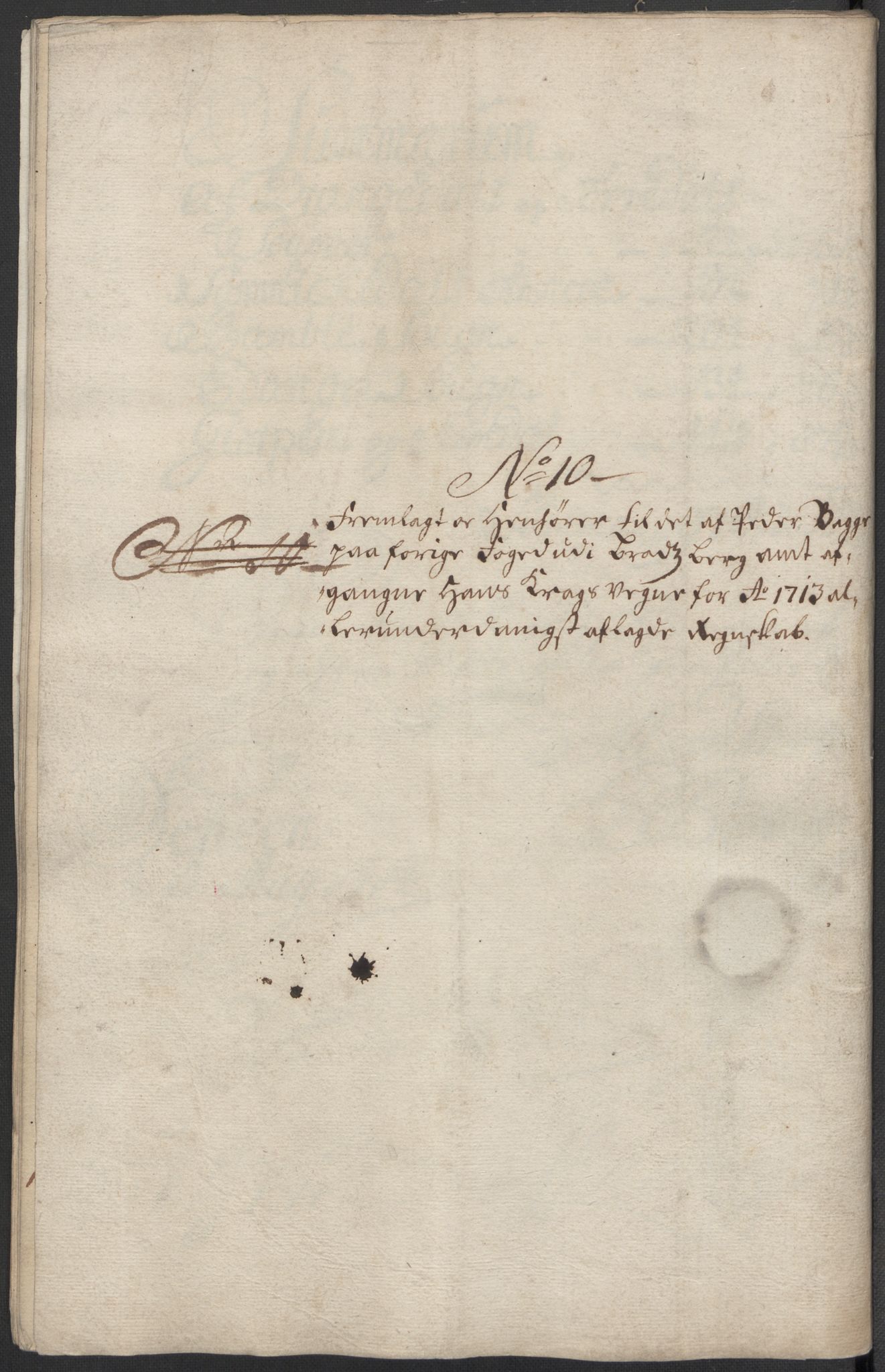 Rentekammeret inntil 1814, Reviderte regnskaper, Fogderegnskap, AV/RA-EA-4092/R36/L2124: Fogderegnskap Øvre og Nedre Telemark og Bamble, 1713, p. 258