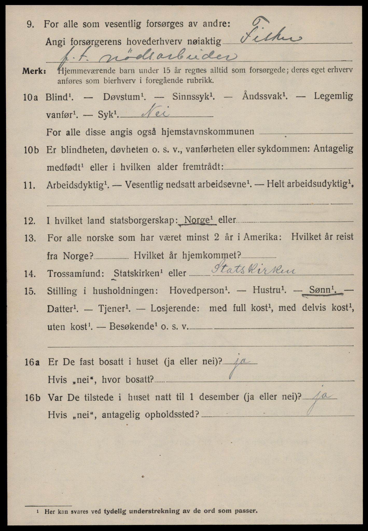 SAT, 1920 census for Ålesund, 1920, p. 30291