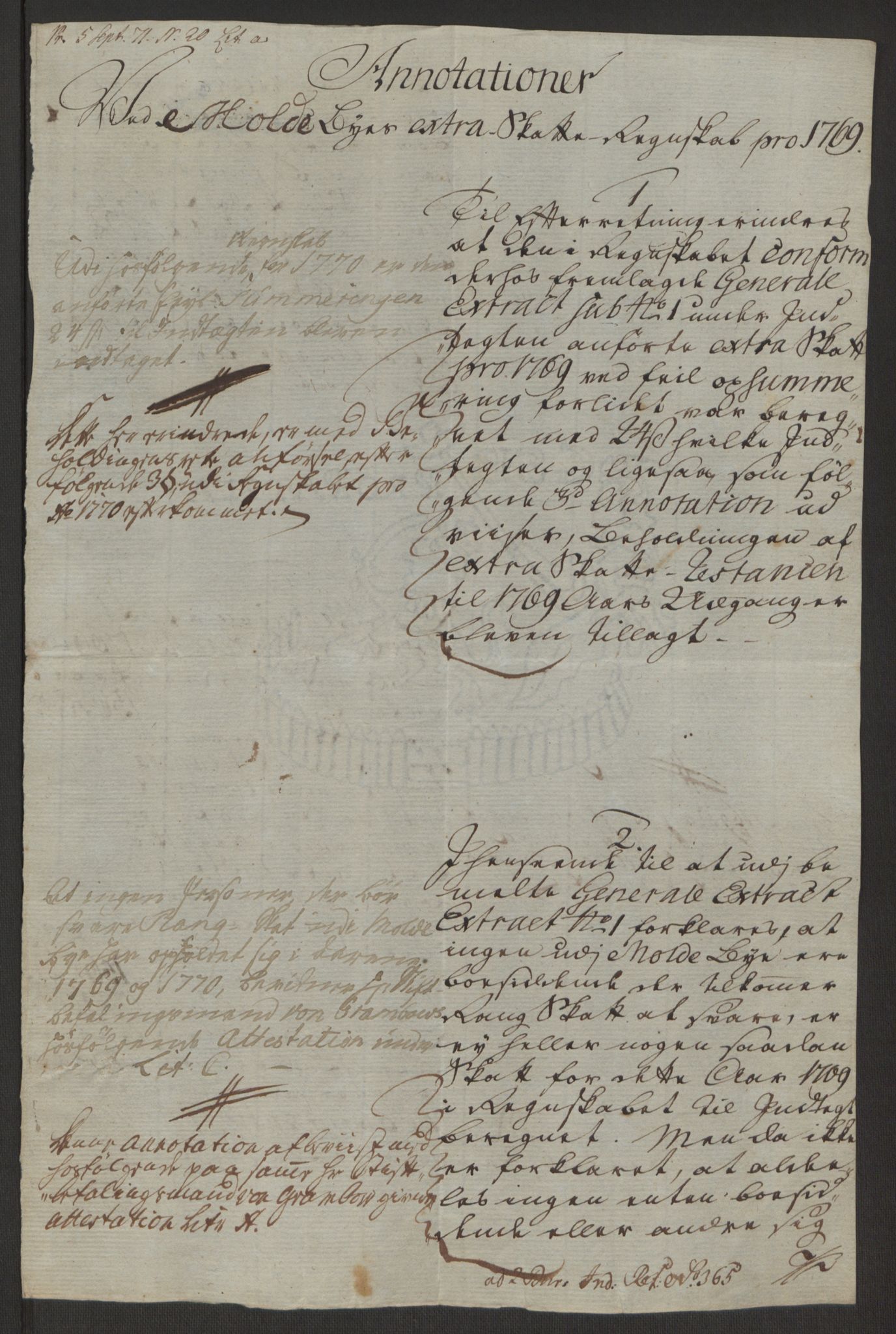 Rentekammeret inntil 1814, Reviderte regnskaper, Byregnskaper, RA/EA-4066/R/Rq/L0487/0004: [Q1] Kontribusjonsregnskap / Ekstraskatt, 1762-1772, p. 188