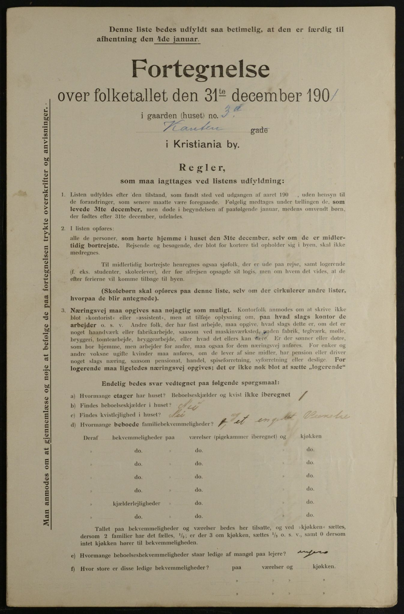 OBA, Municipal Census 1901 for Kristiania, 1901, p. 7515