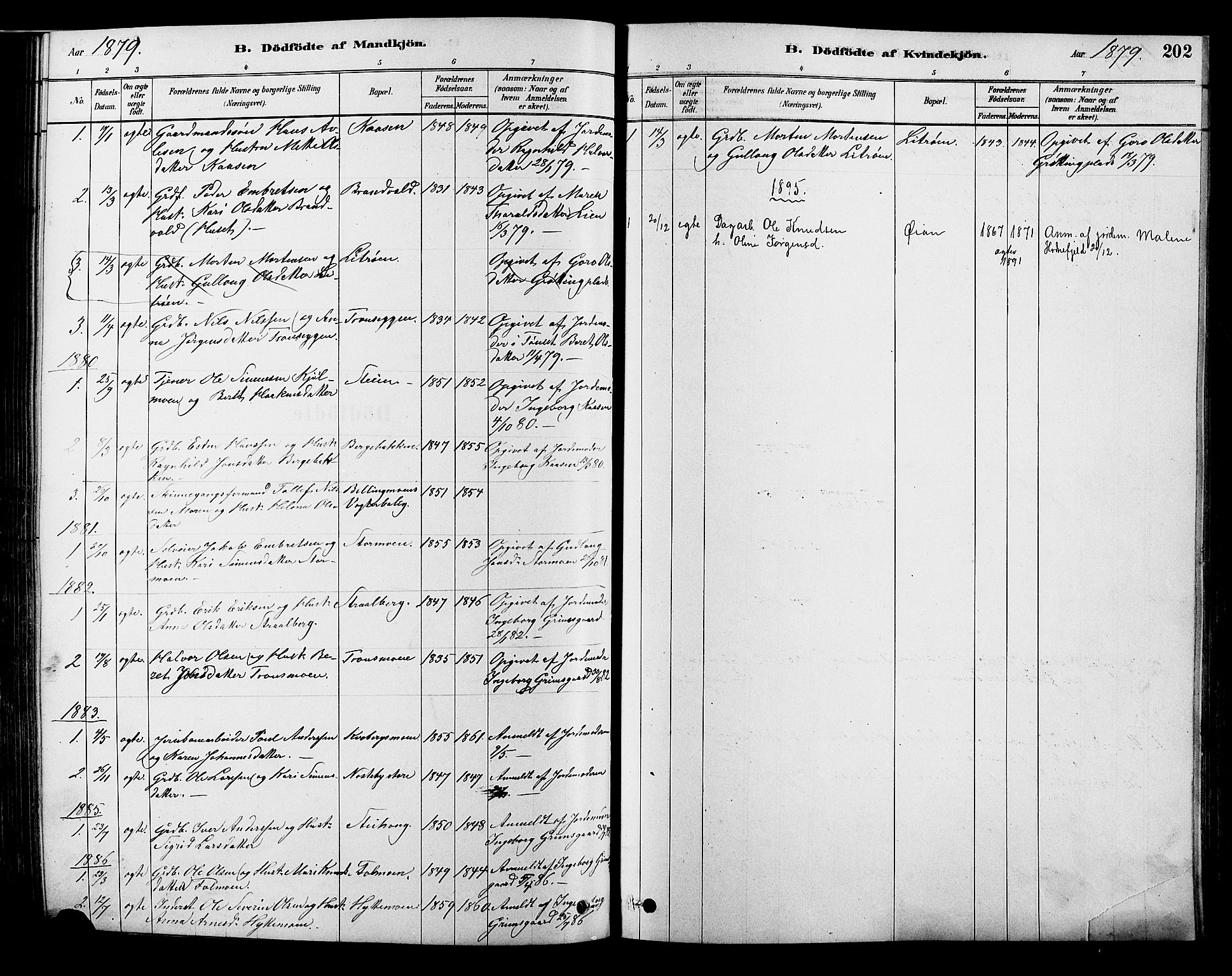 Alvdal prestekontor, SAH/PREST-060/H/Ha/Hab/L0003: Parish register (copy) no. 3, 1878-1907, p. 202