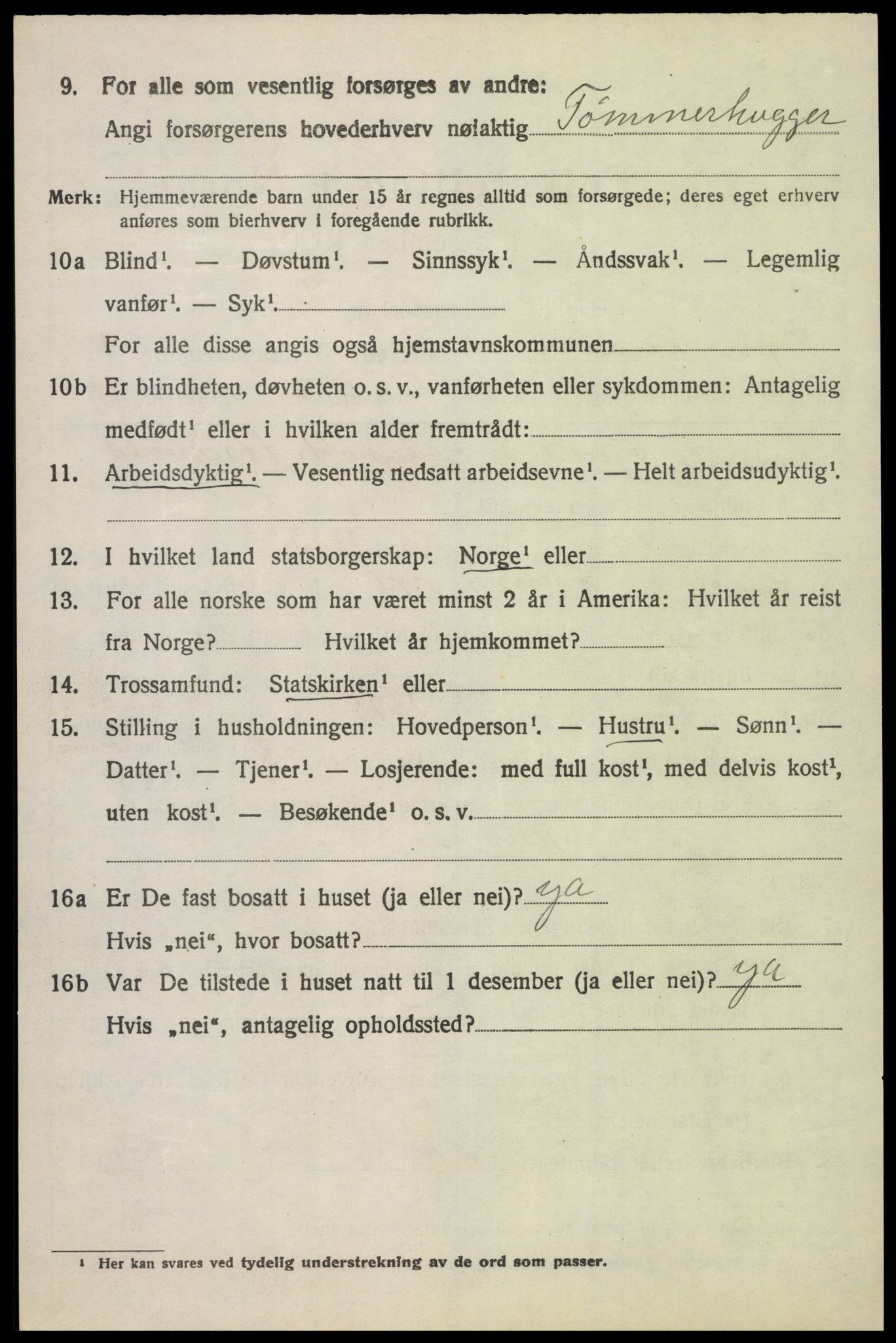 SAH, 1920 census for Lunner, 1920, p. 1914