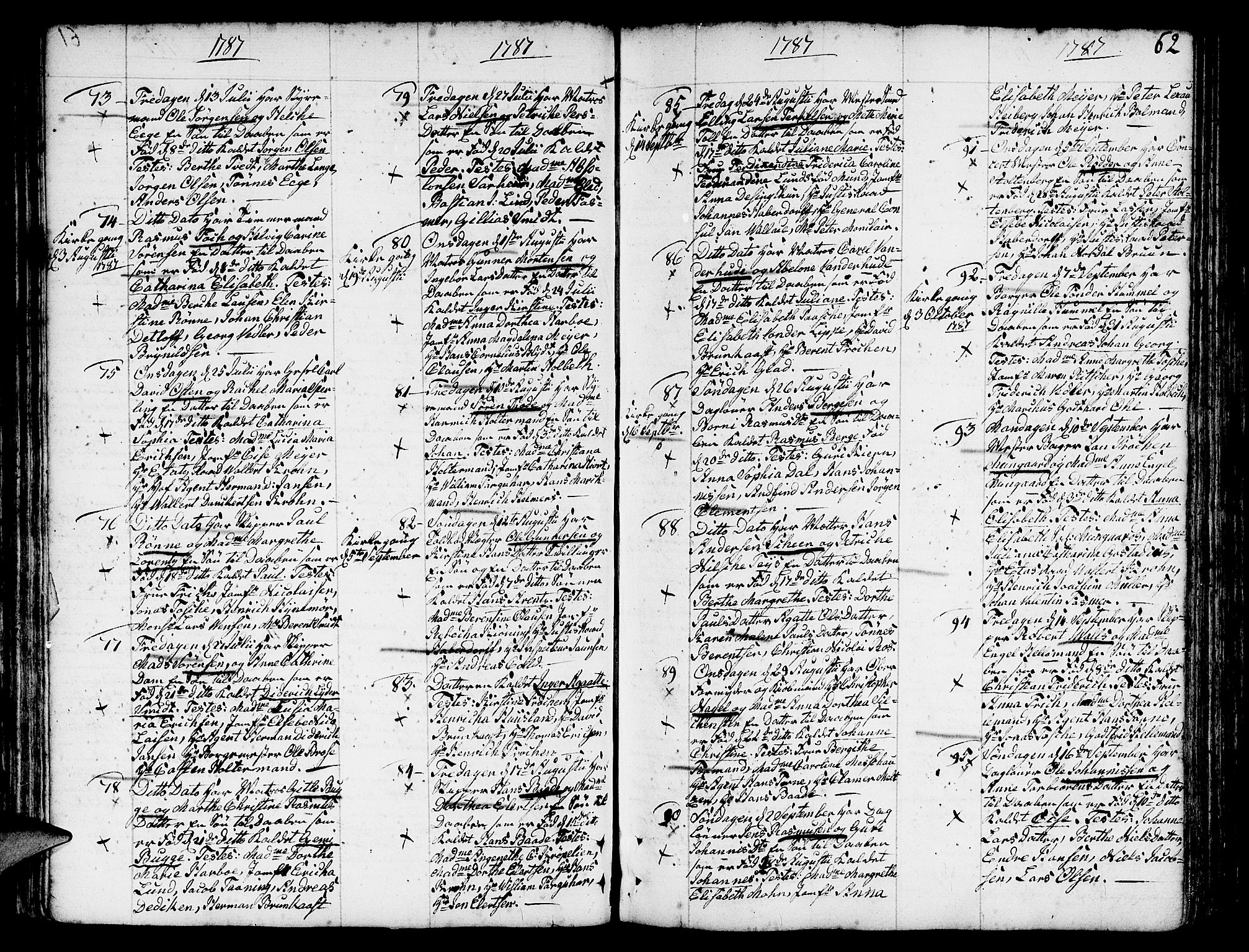 Nykirken Sokneprestembete, AV/SAB-A-77101/H/Haa/L0005: Parish register (official) no. A 5, 1775-1808, p. 62