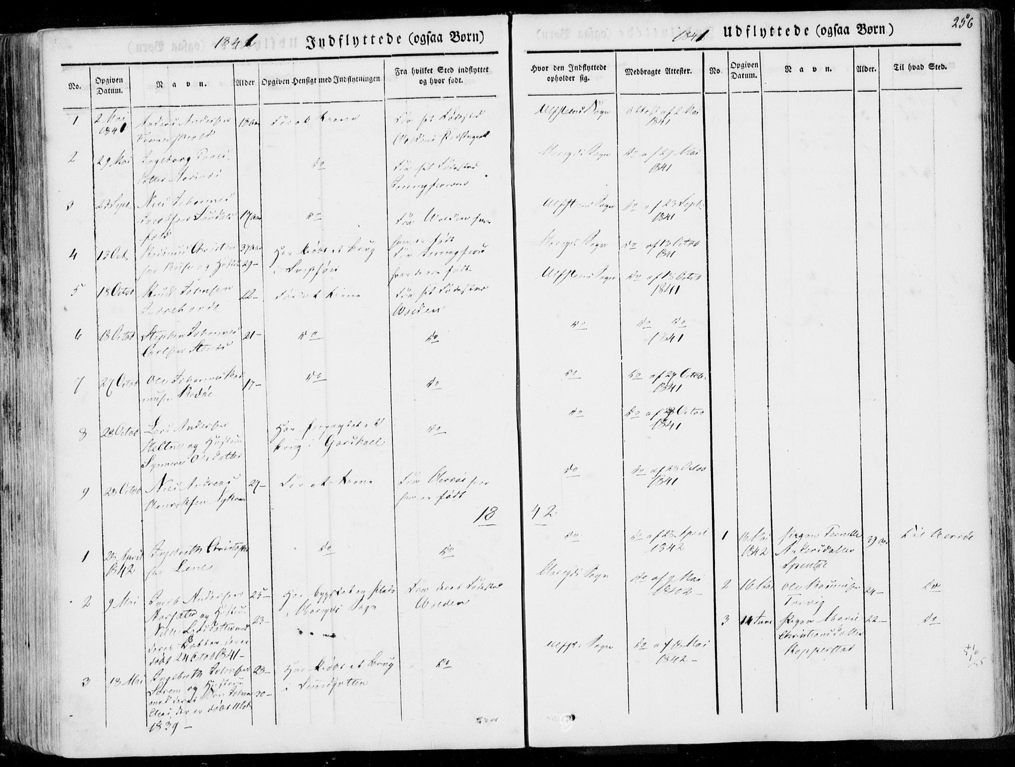 Ministerialprotokoller, klokkerbøker og fødselsregistre - Møre og Romsdal, AV/SAT-A-1454/509/L0104: Parish register (official) no. 509A02, 1833-1847, p. 256