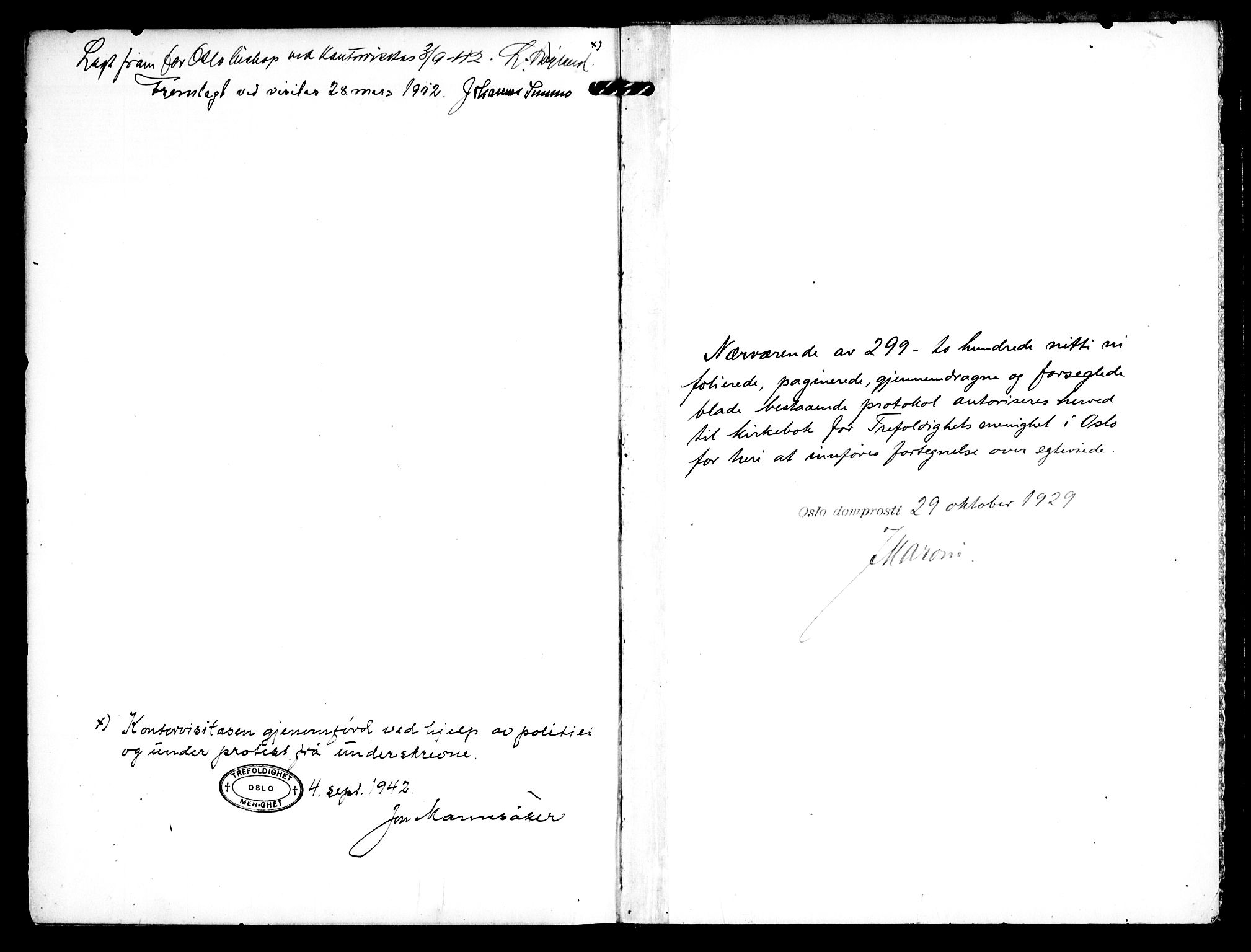 Trefoldighet prestekontor Kirkebøker, SAO/A-10882/H/Ha/L0005: Banns register no. 5, 1932-1952