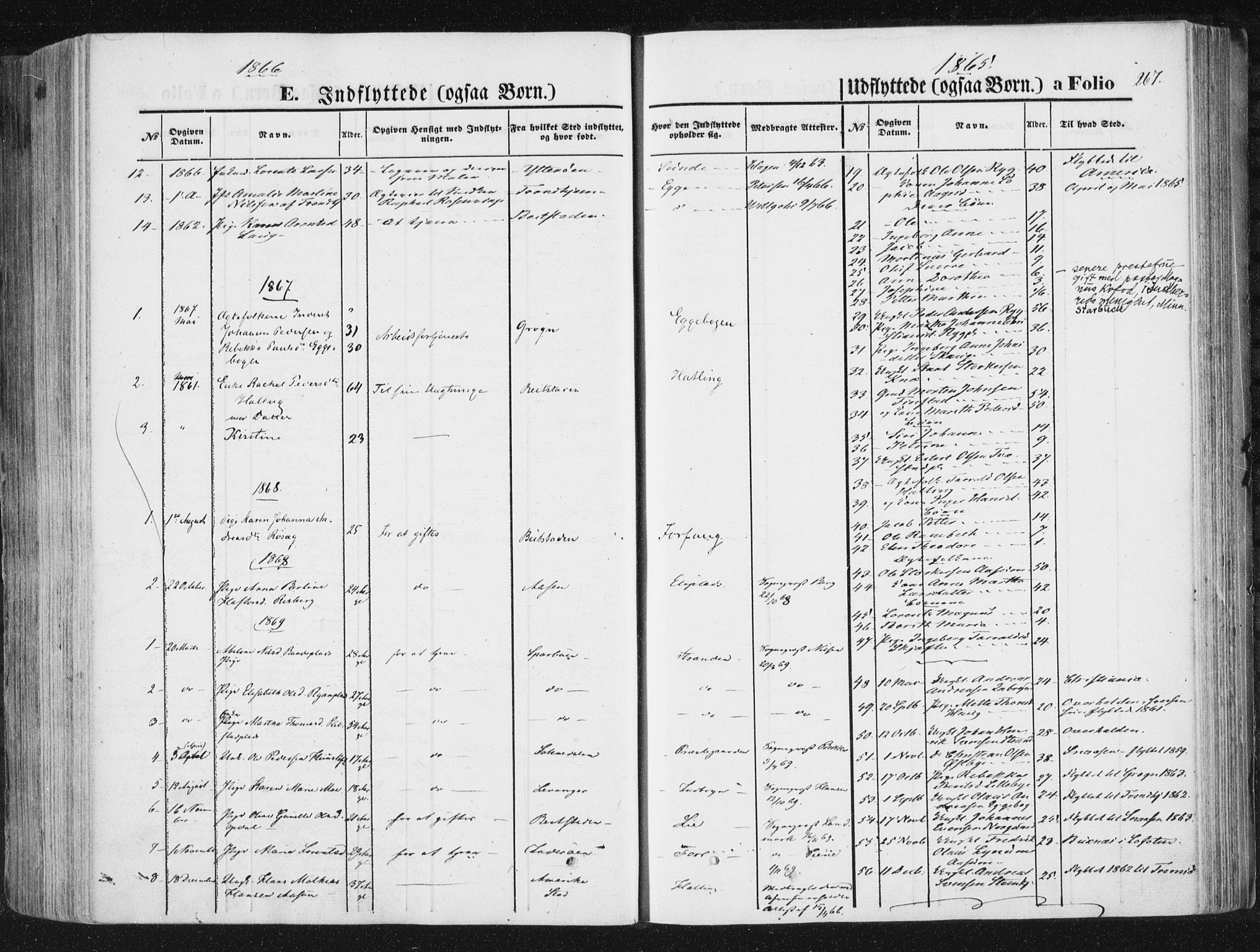 Ministerialprotokoller, klokkerbøker og fødselsregistre - Nord-Trøndelag, SAT/A-1458/746/L0447: Parish register (official) no. 746A06, 1860-1877, p. 267