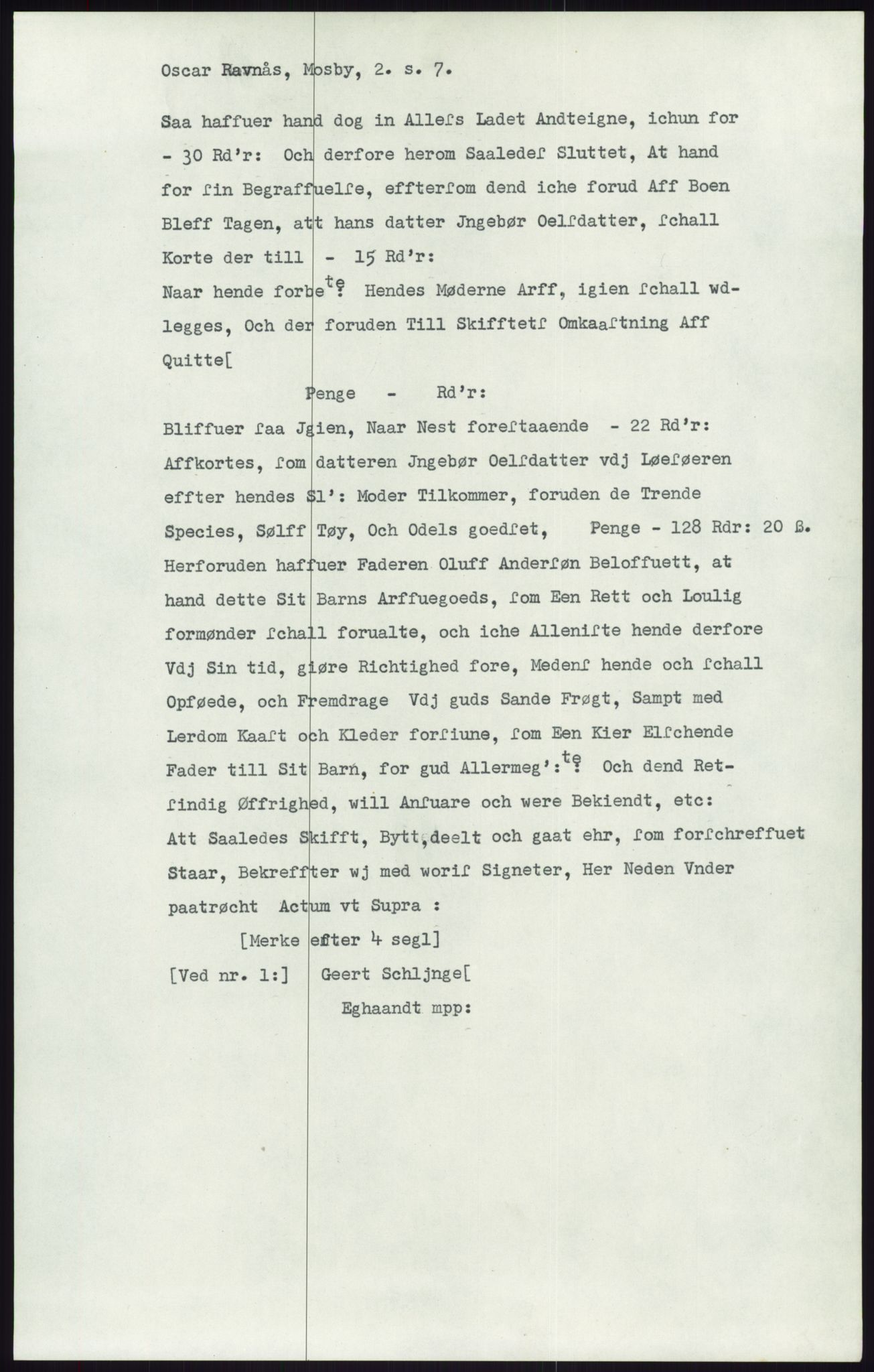 Samlinger til kildeutgivelse, Diplomavskriftsamlingen, AV/RA-EA-4053/H/Ha, p. 2326