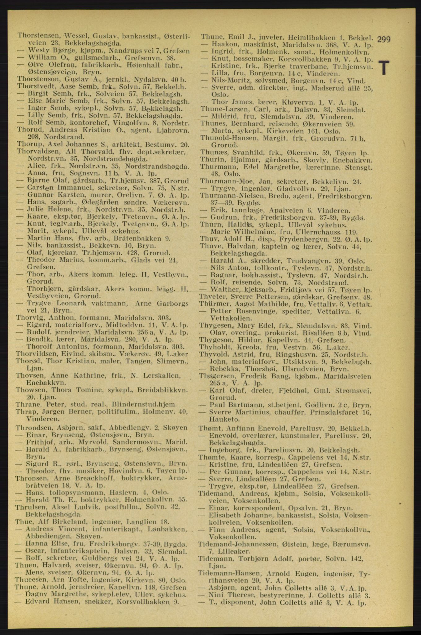 Aker adressebok/adressekalender, PUBL/001/A/005: Aker adressebok, 1934-1935, p. 299