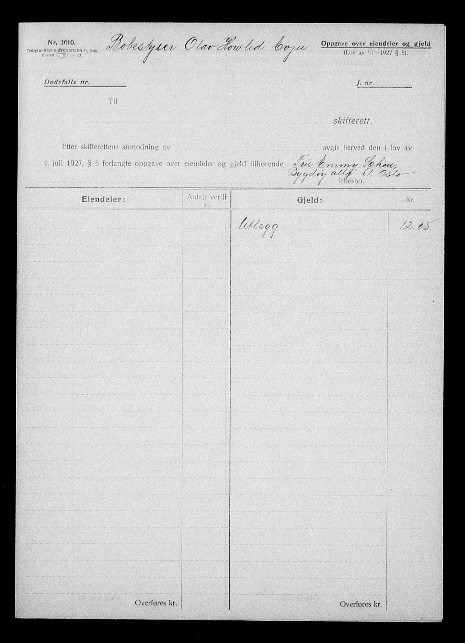 Justisdepartementet, Tilbakeføringskontoret for inndratte formuer, AV/RA-S-1564/H/Hc/Hcc/L0979: --, 1945-1947, p. 59