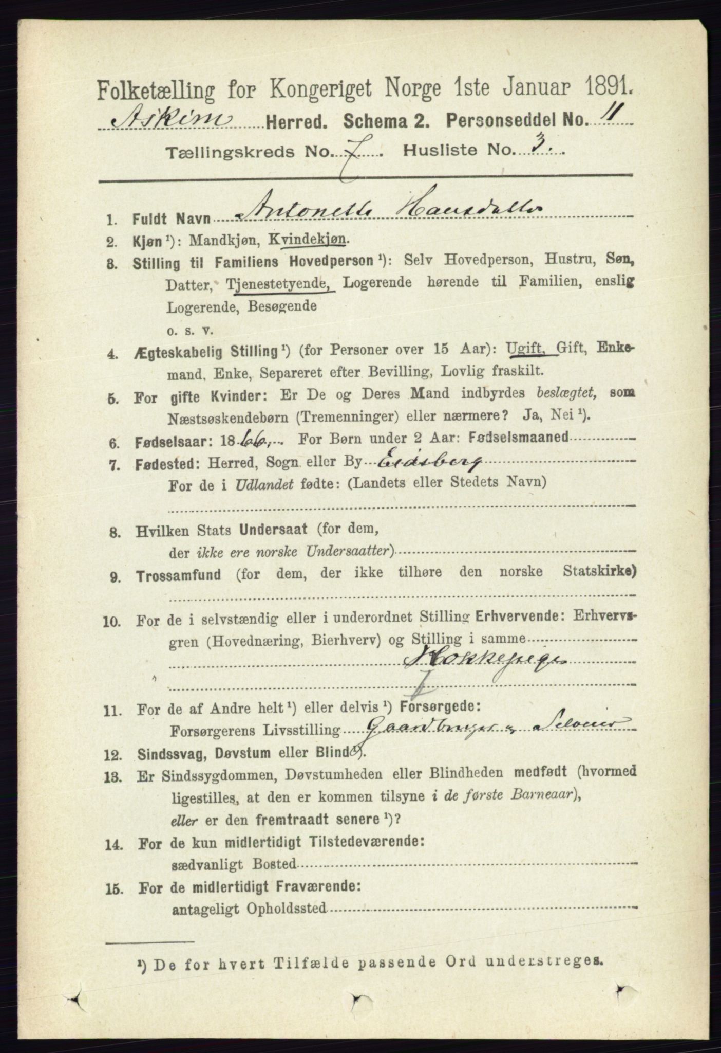 RA, 1891 census for 0124 Askim, 1891, p. 1034