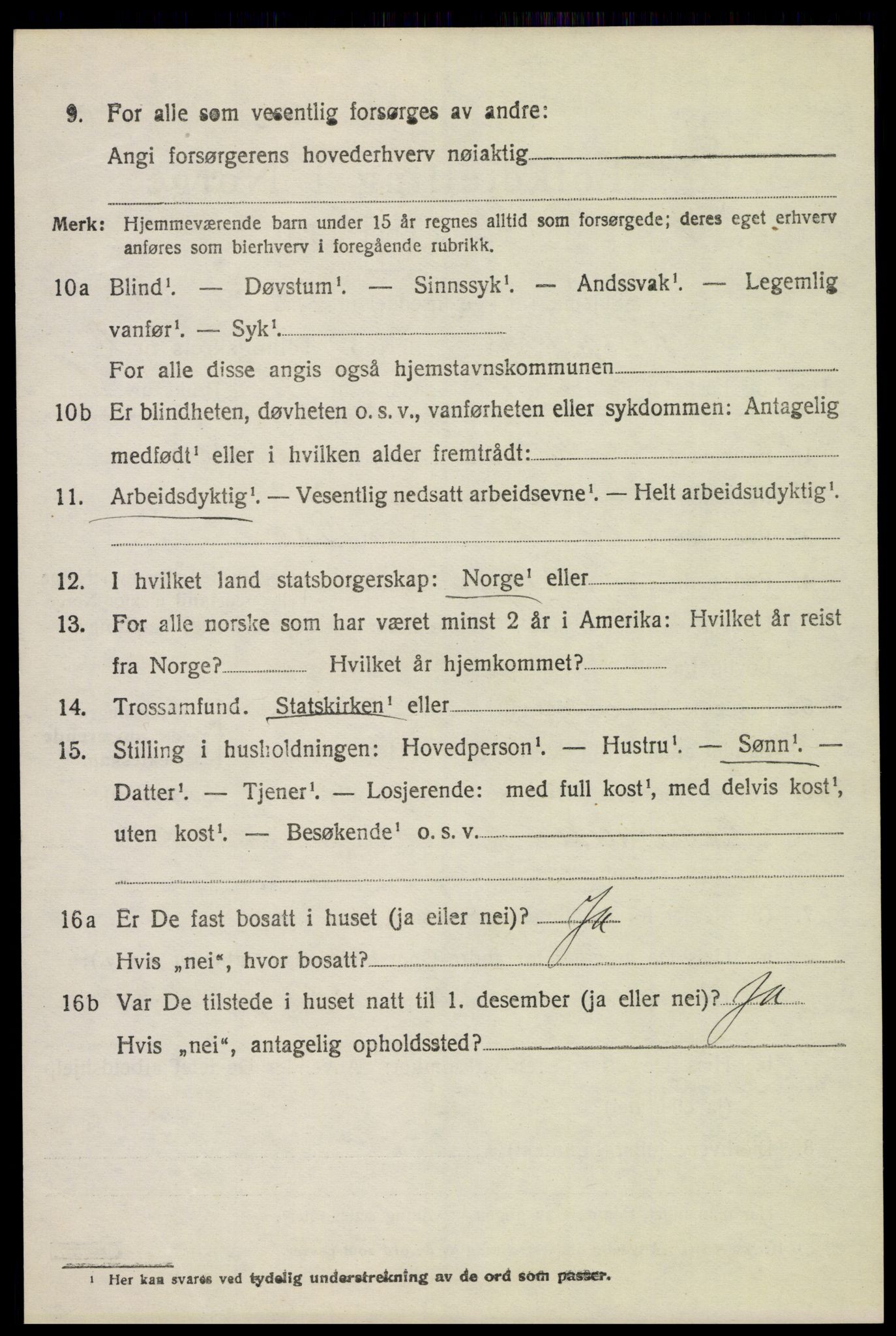 SAH, 1920 census for Ringsaker, 1920, p. 19203