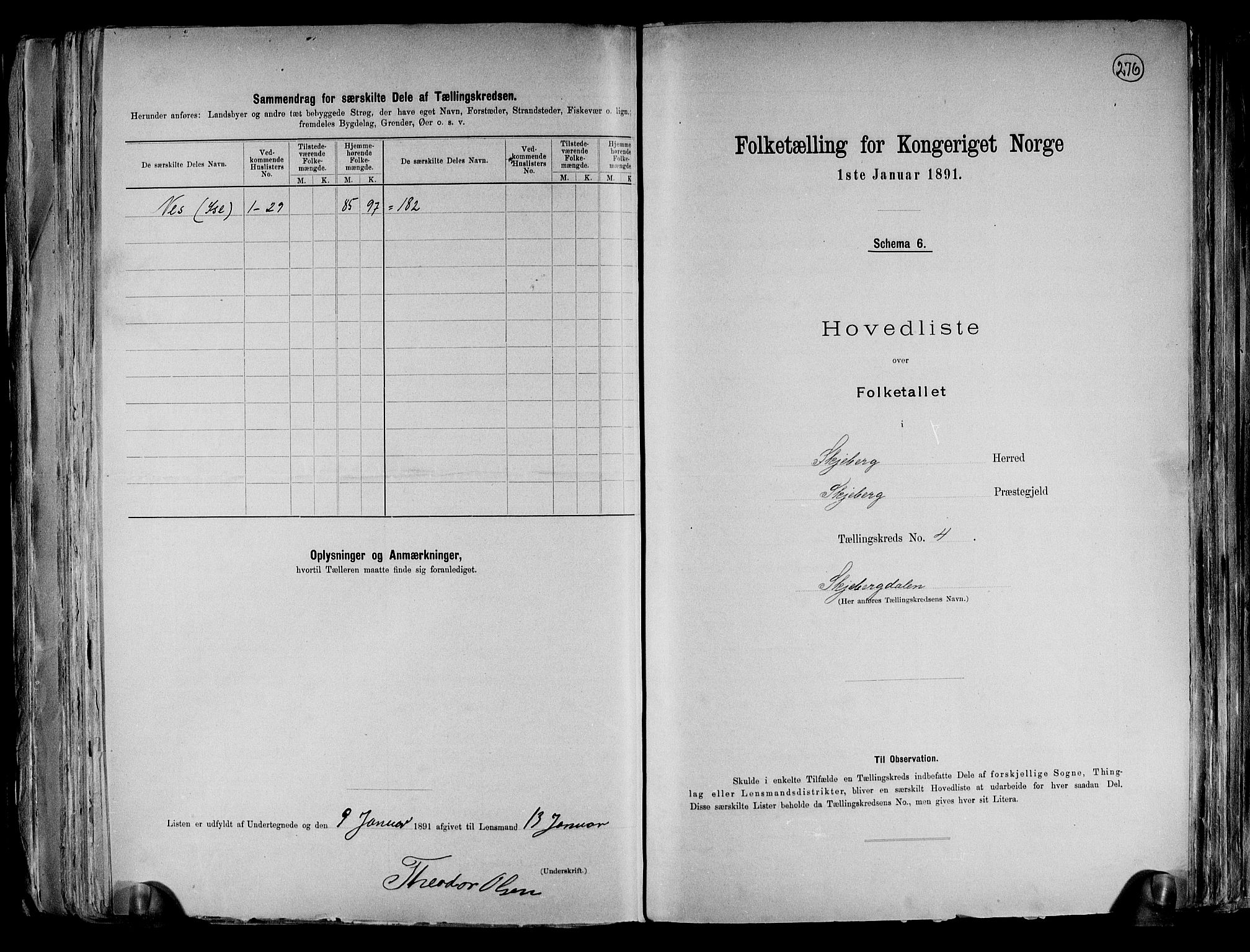 RA, 1891 census for 0115 Skjeberg, 1891, p. 12