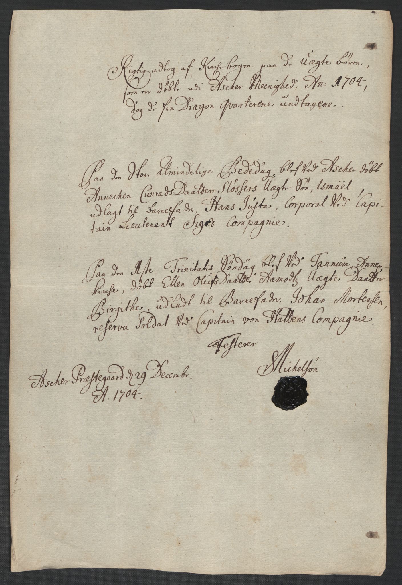 Rentekammeret inntil 1814, Reviderte regnskaper, Fogderegnskap, AV/RA-EA-4092/R10/L0446: Fogderegnskap Aker og Follo, 1705-1706, p. 30