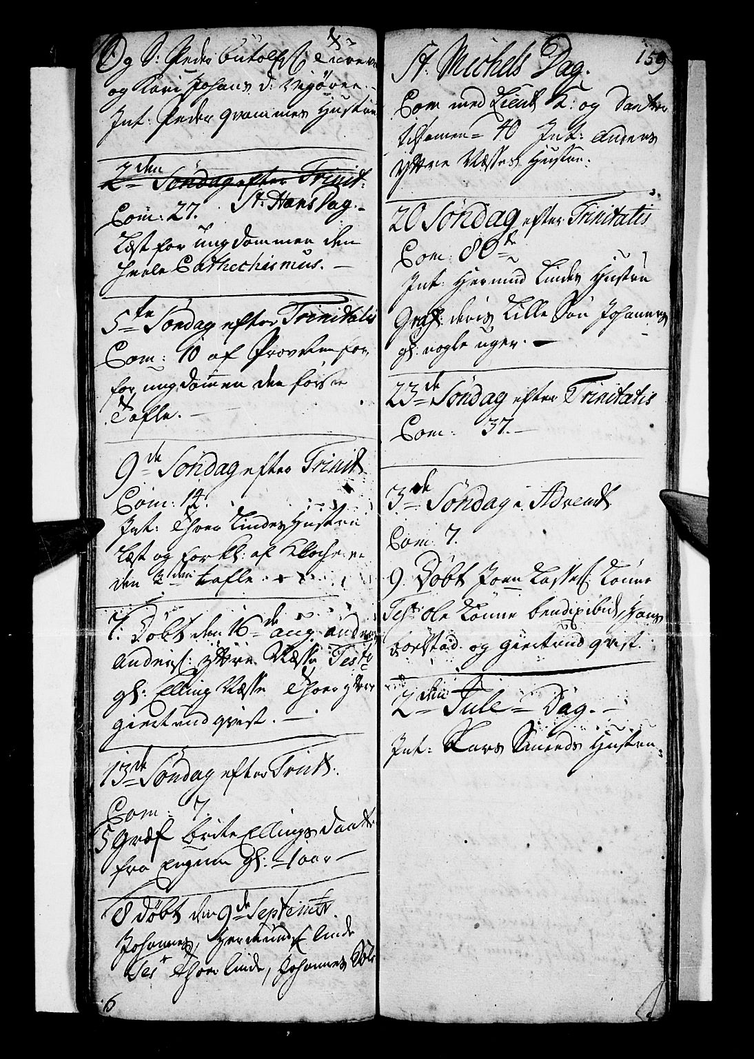 Vik sokneprestembete, AV/SAB-A-81501/H/Haa/Haaa/L0001: Parish register (official) no. A 1 / 4, 1727-1740, p. 159