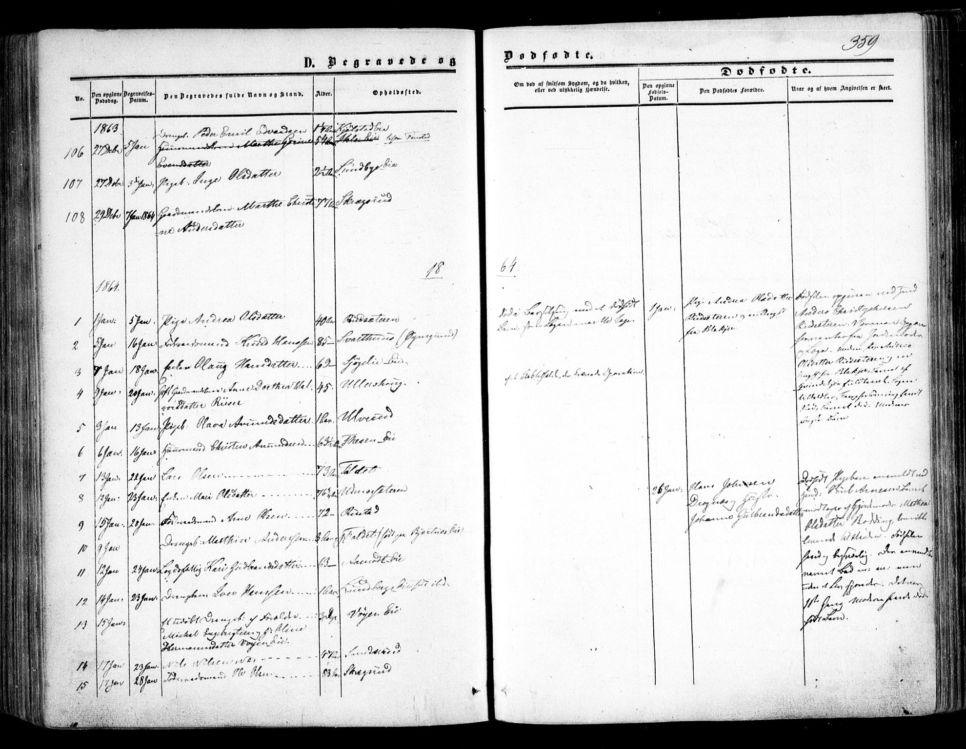 Nes prestekontor Kirkebøker, AV/SAO-A-10410/F/Fa/L0008: Parish register (official) no. I 8, 1859-1874, p. 359