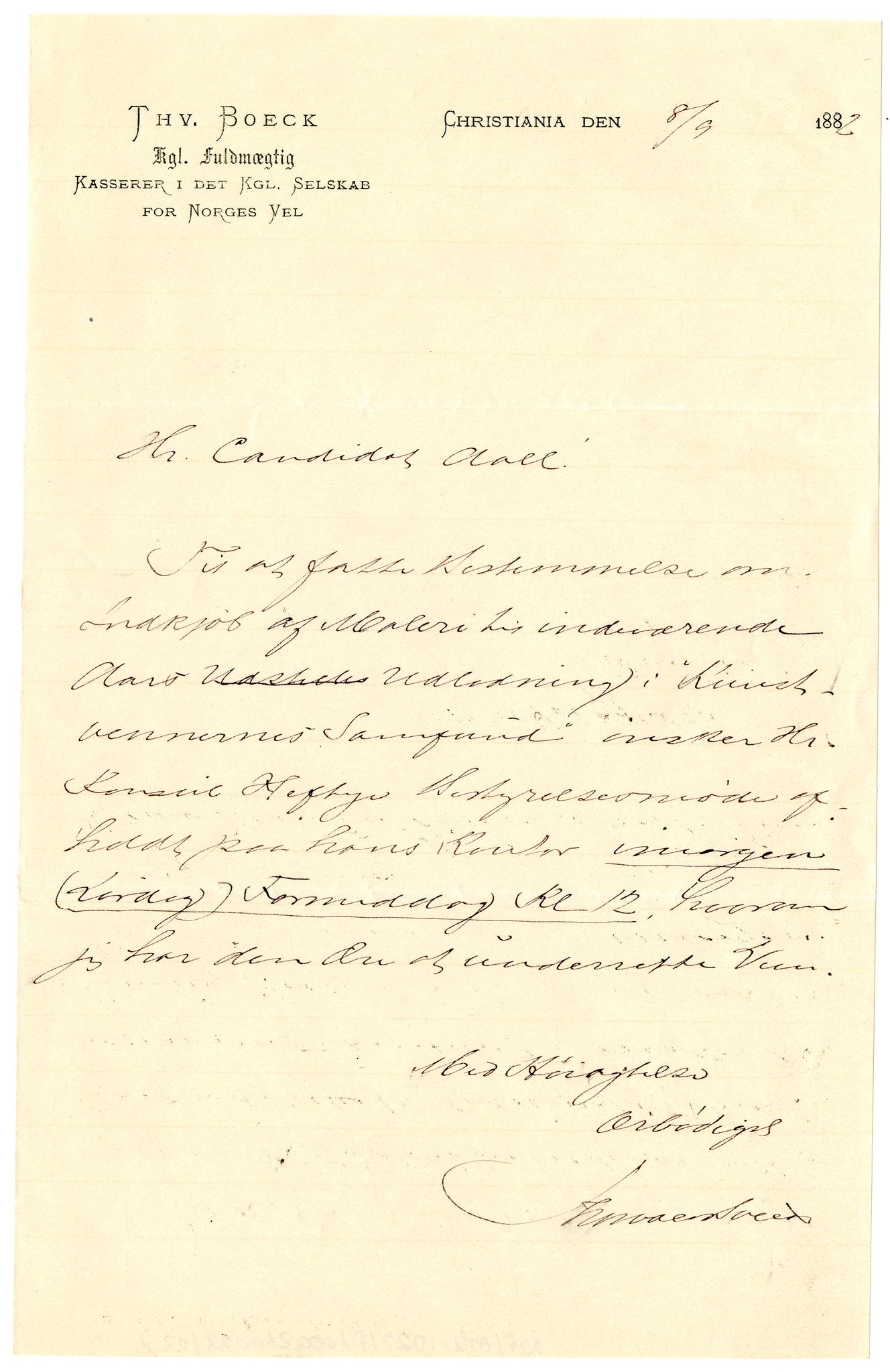 Diderik Maria Aalls brevsamling, NF/Ark-1023/F/L0002: D.M. Aalls brevsamling. B - C, 1799-1889, p. 97