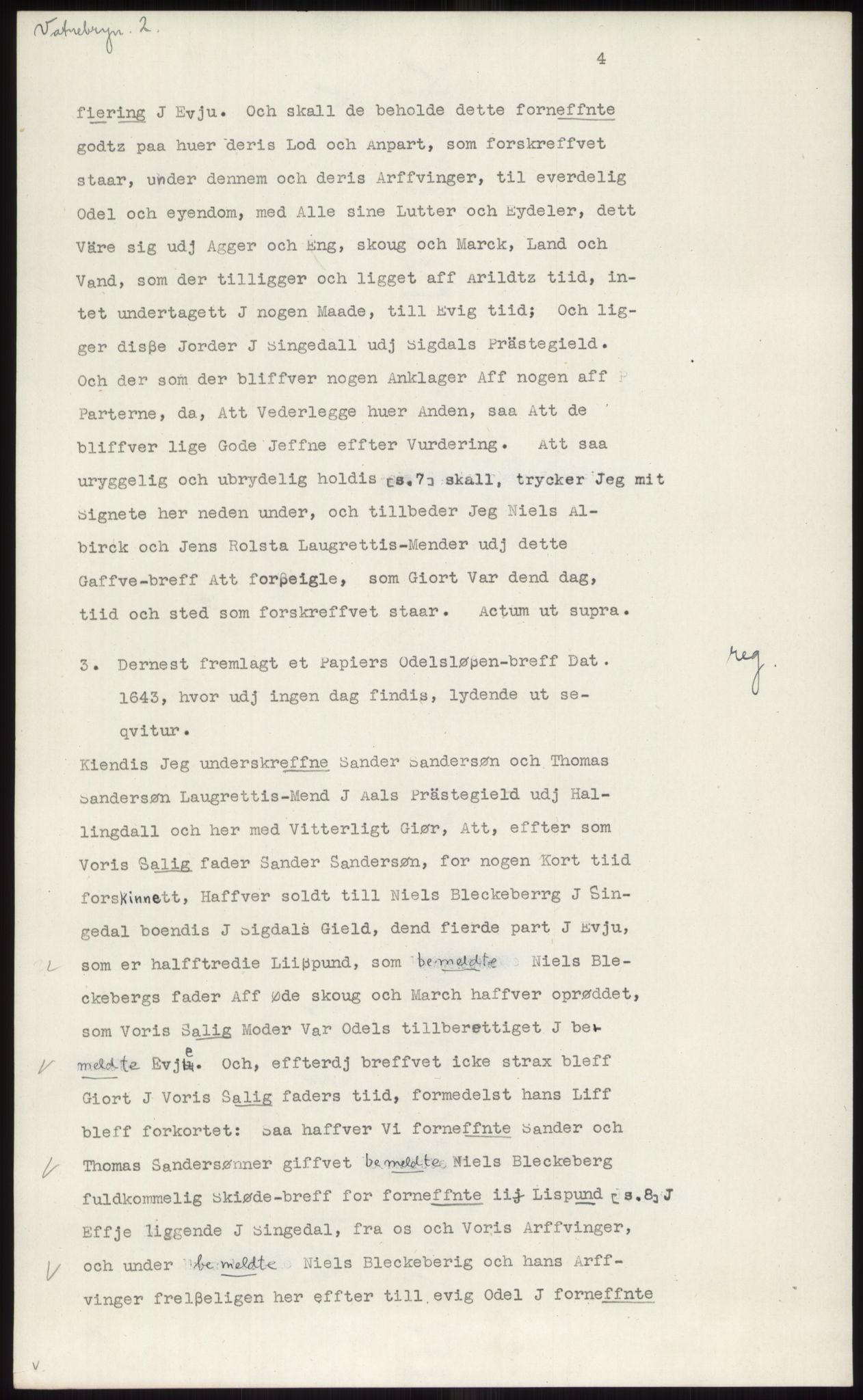 Samlinger til kildeutgivelse, Diplomavskriftsamlingen, AV/RA-EA-4053/H/Ha, p. 413