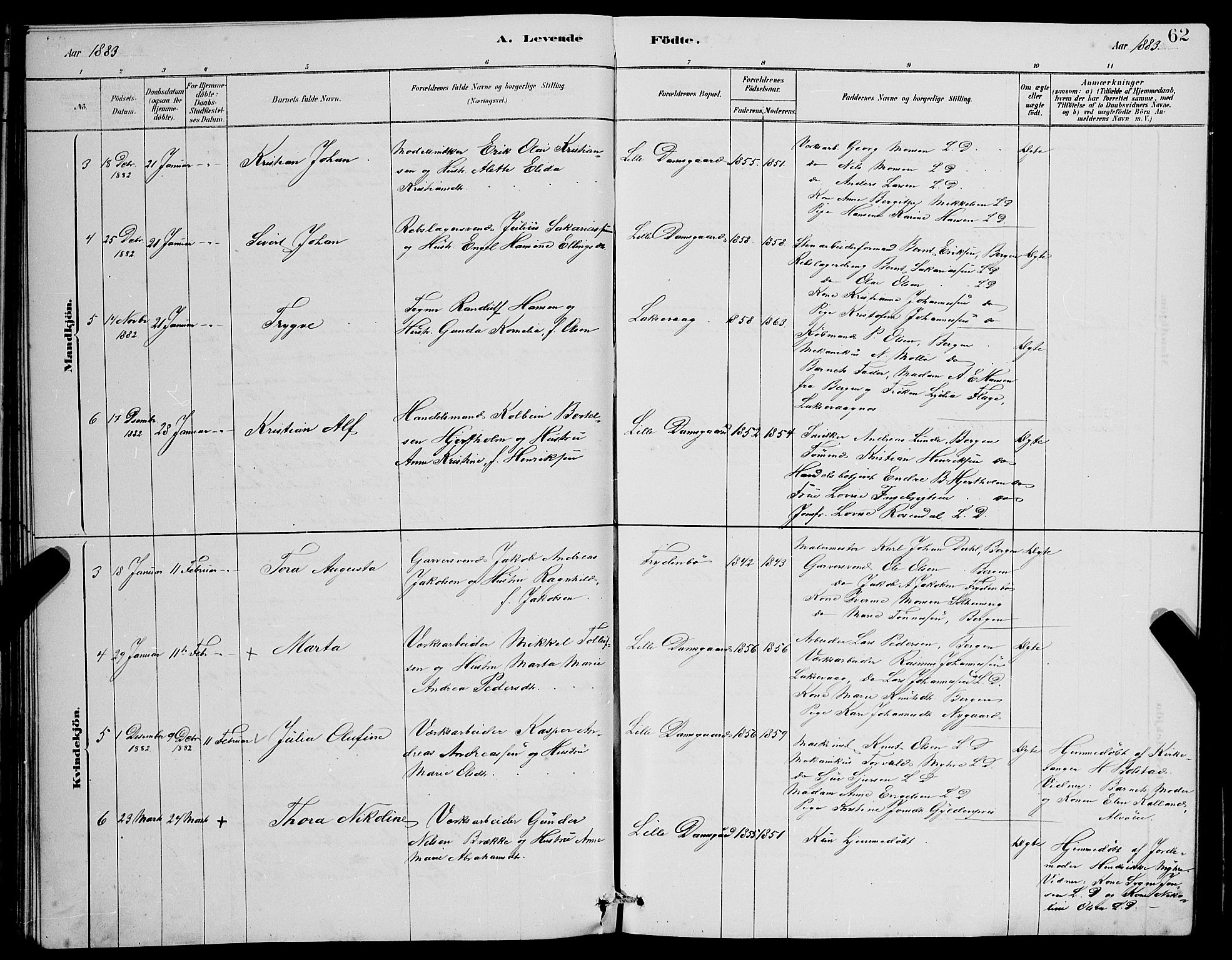 Laksevåg Sokneprestembete, SAB/A-76501/H/Ha/Hab/Haba/L0002: Parish register (copy) no. A 2, 1877-1887, p. 62