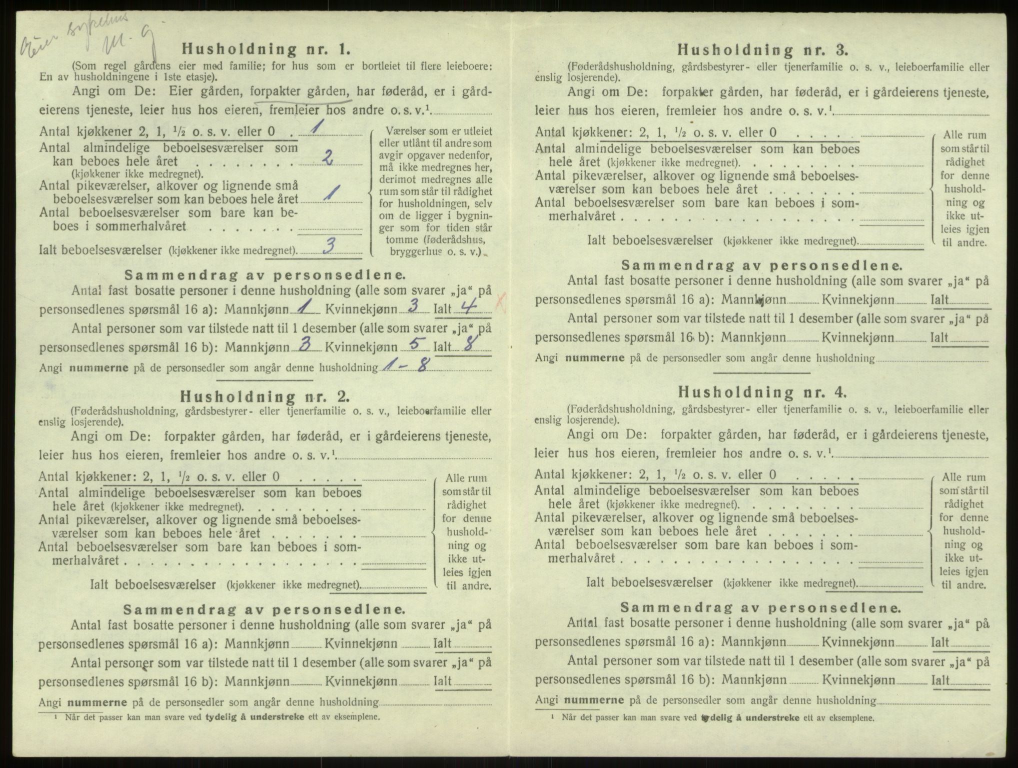 SAB, 1920 census for Haus, 1920, p. 1620
