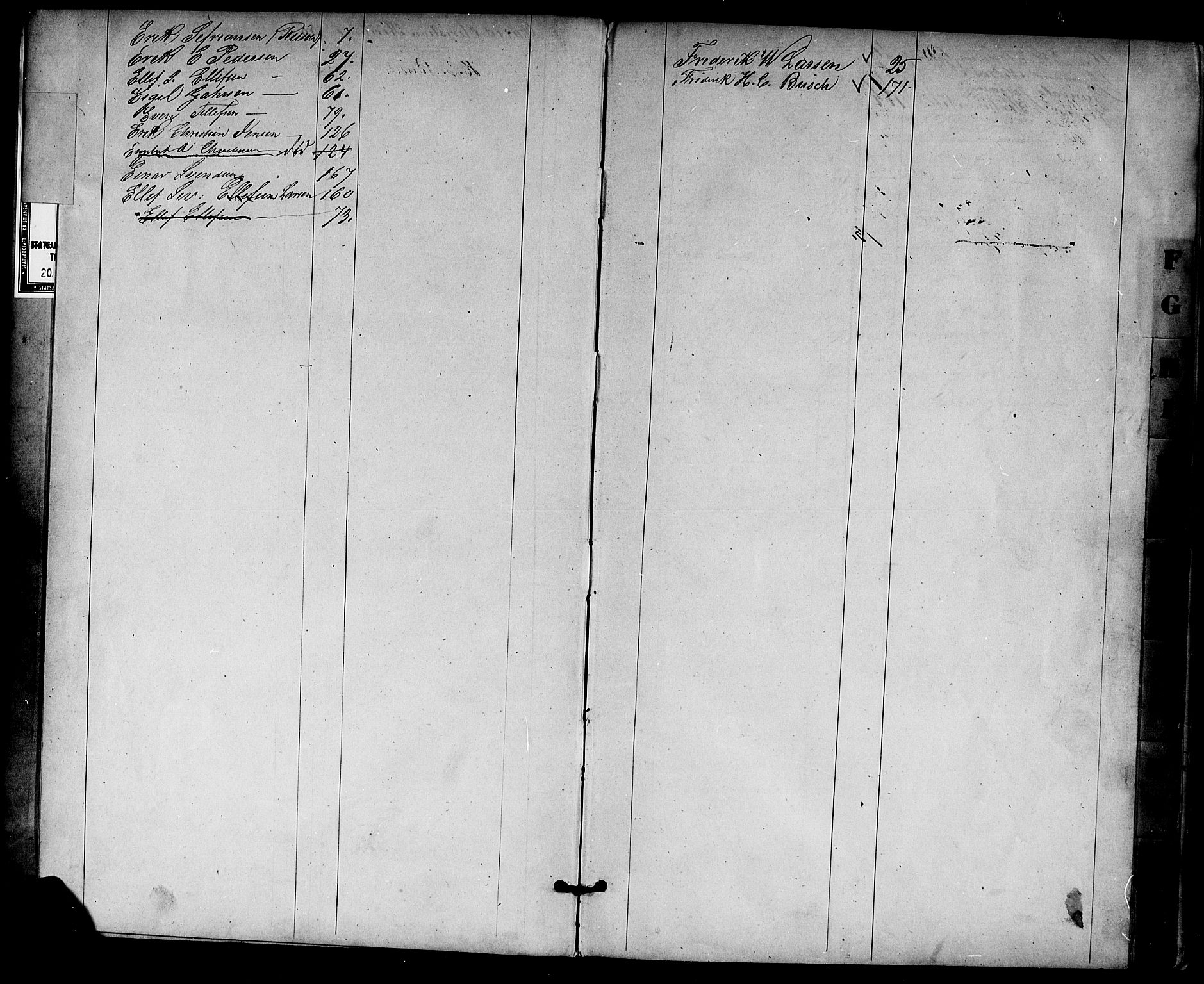 Risør mønstringskrets, SAK/2031-0010/F/Fc/L0001: Skipper- og styrmannsrulle nr 1-188 med register, D-3, 1860-1868, p. 4