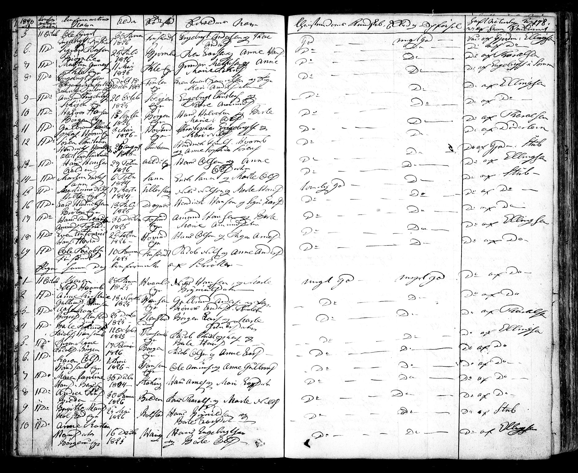 Nes prestekontor Kirkebøker, SAO/A-10410/F/Fa/L0006: Parish register (official) no. I 6, 1833-1845, p. 178
