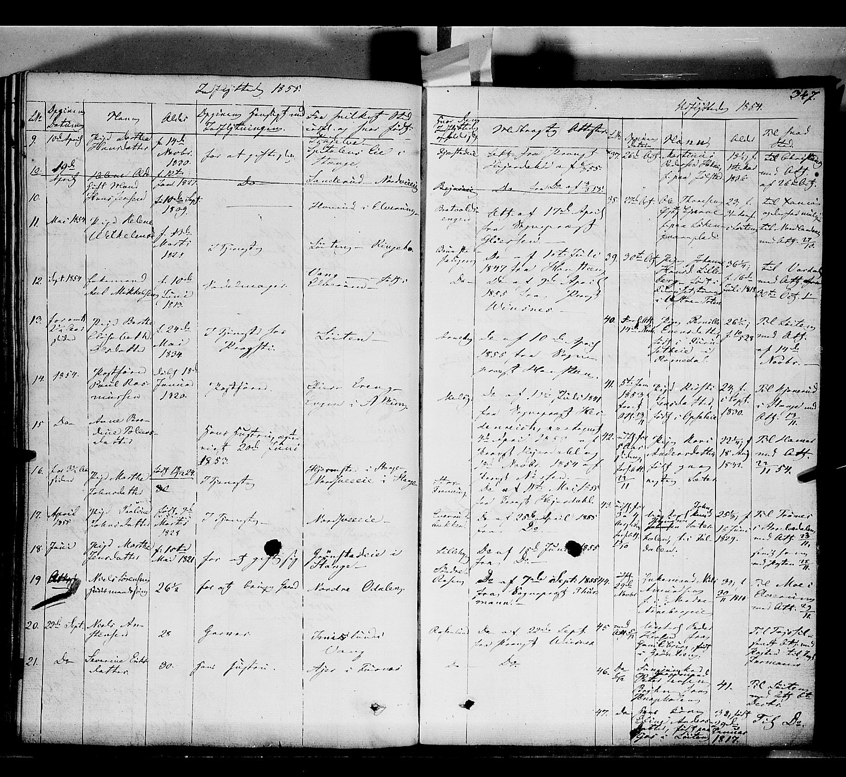 Romedal prestekontor, AV/SAH-PREST-004/K/L0004: Parish register (official) no. 4, 1847-1861, p. 347