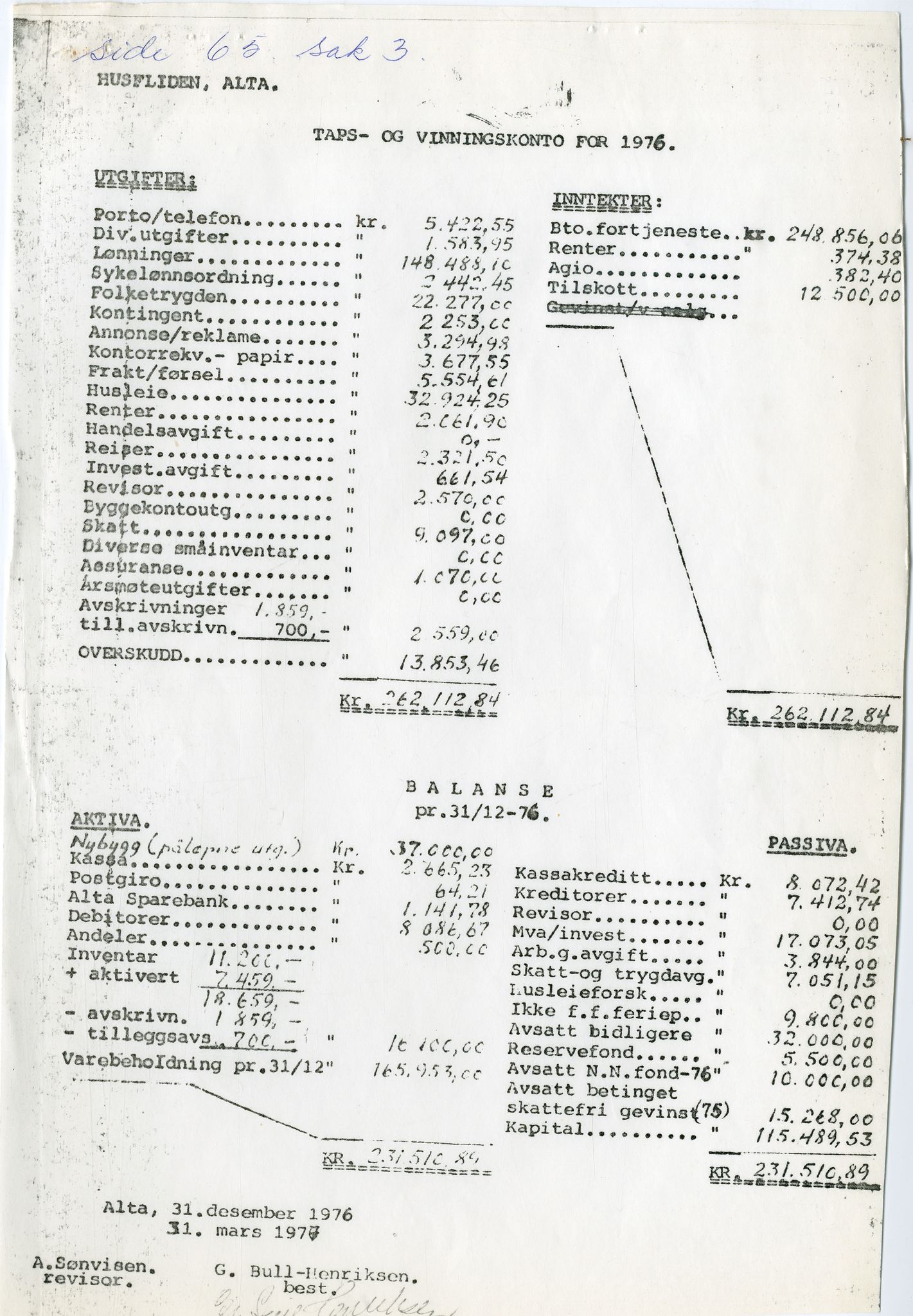 Finnmark Husflidslag, FMFB/A-1134/A/L0002: Møtebok, 1971-1983, p. 77