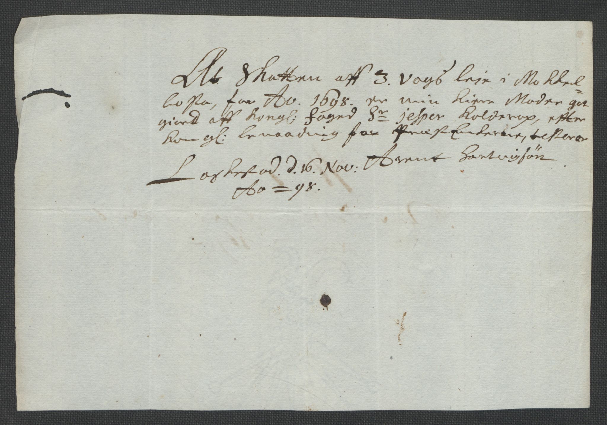 Rentekammeret inntil 1814, Reviderte regnskaper, Fogderegnskap, AV/RA-EA-4092/R66/L4579: Fogderegnskap Salten, 1697-1700, p. 206