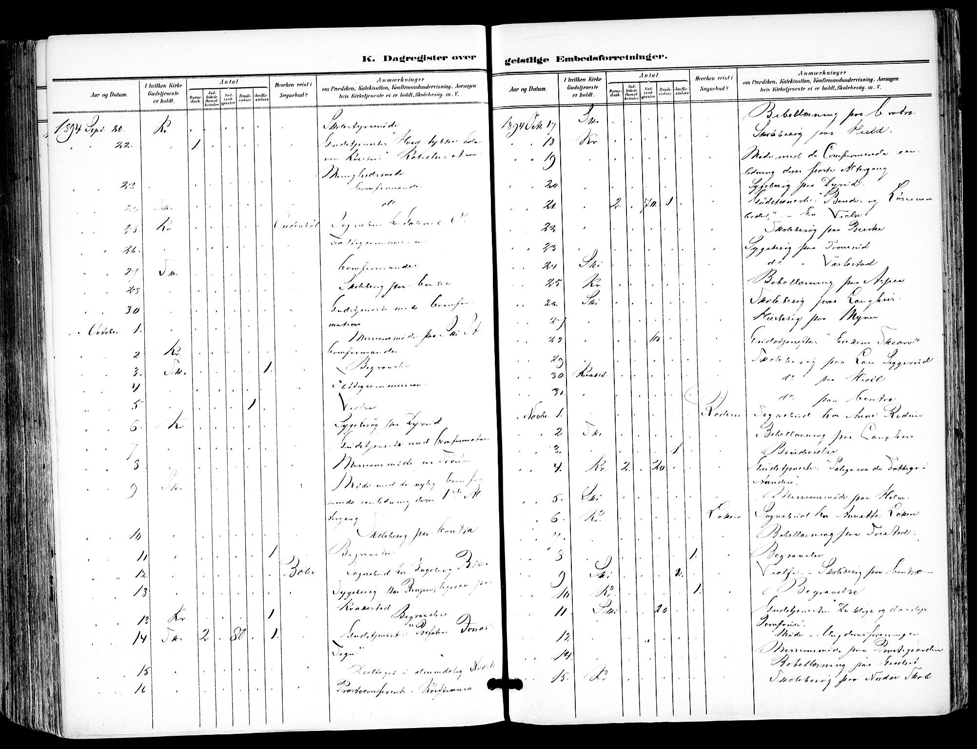 Kråkstad prestekontor Kirkebøker, AV/SAO-A-10125a/F/Fa/L0010: Parish register (official) no. I 10, 1893-1931