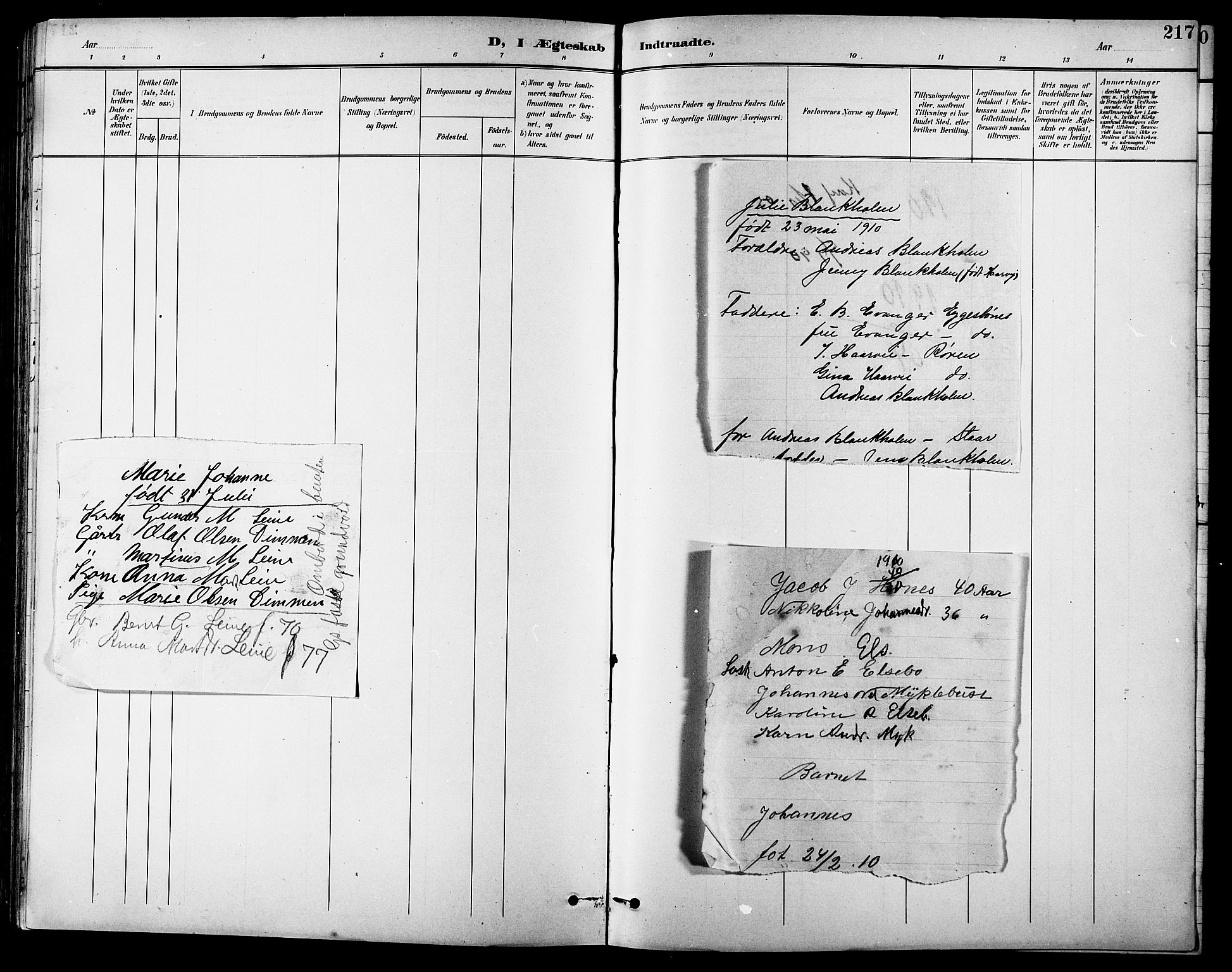 Ministerialprotokoller, klokkerbøker og fødselsregistre - Møre og Romsdal, AV/SAT-A-1454/507/L0082: Parish register (copy) no. 507C05, 1896-1914, p. 217