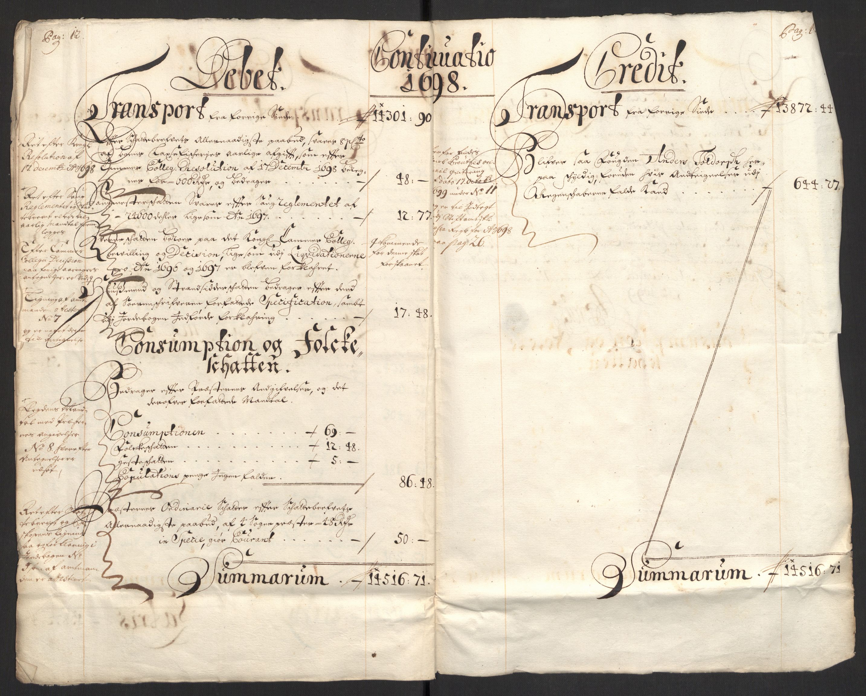 Rentekammeret inntil 1814, Reviderte regnskaper, Fogderegnskap, AV/RA-EA-4092/R43/L2547: Fogderegnskap Lista og Mandal, 1698-1699, p. 9