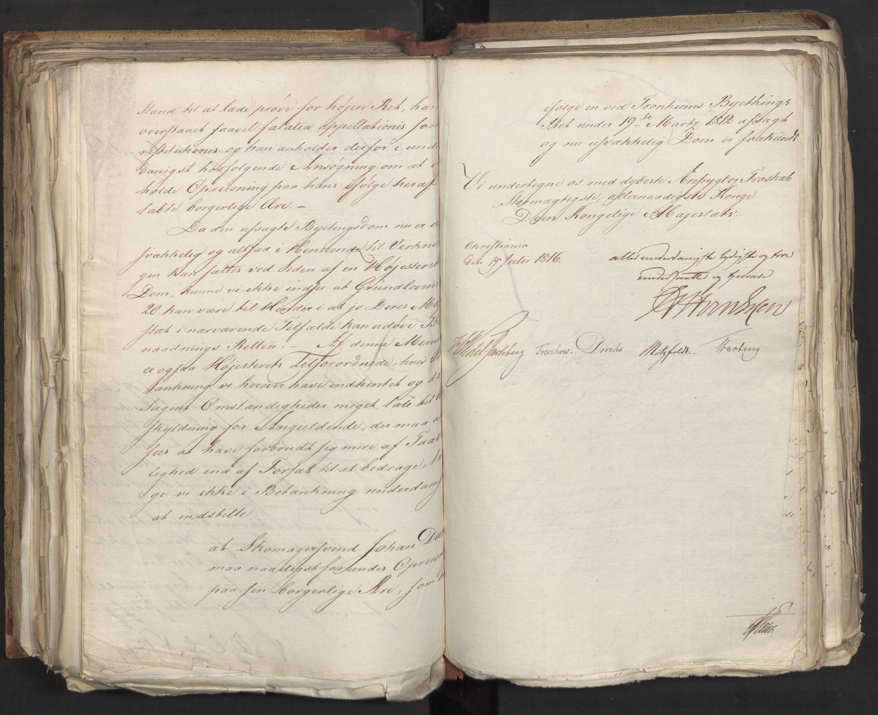 Statsrådsavdelingen i Stockholm, AV/RA-S-1003/D/Da/L0006: Regjeringsinnstillinger nr. 1247-1544, 1816, p. 295